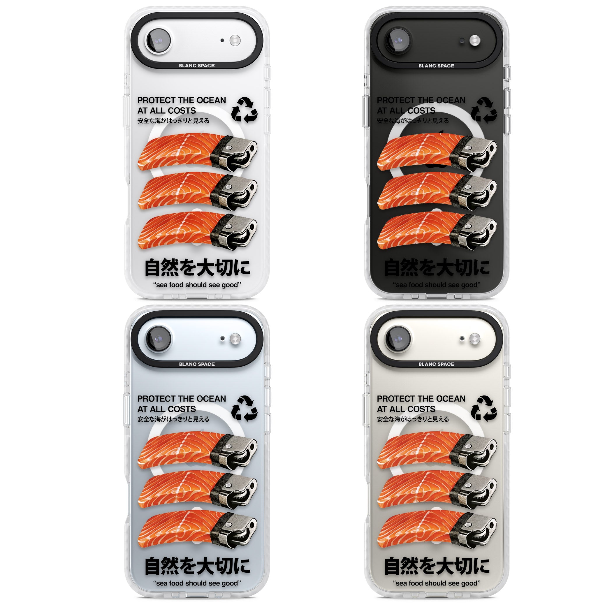 Protect The Ocean iPhone 17 Air Impact Pro Clear Phone Case APT Impact Protection