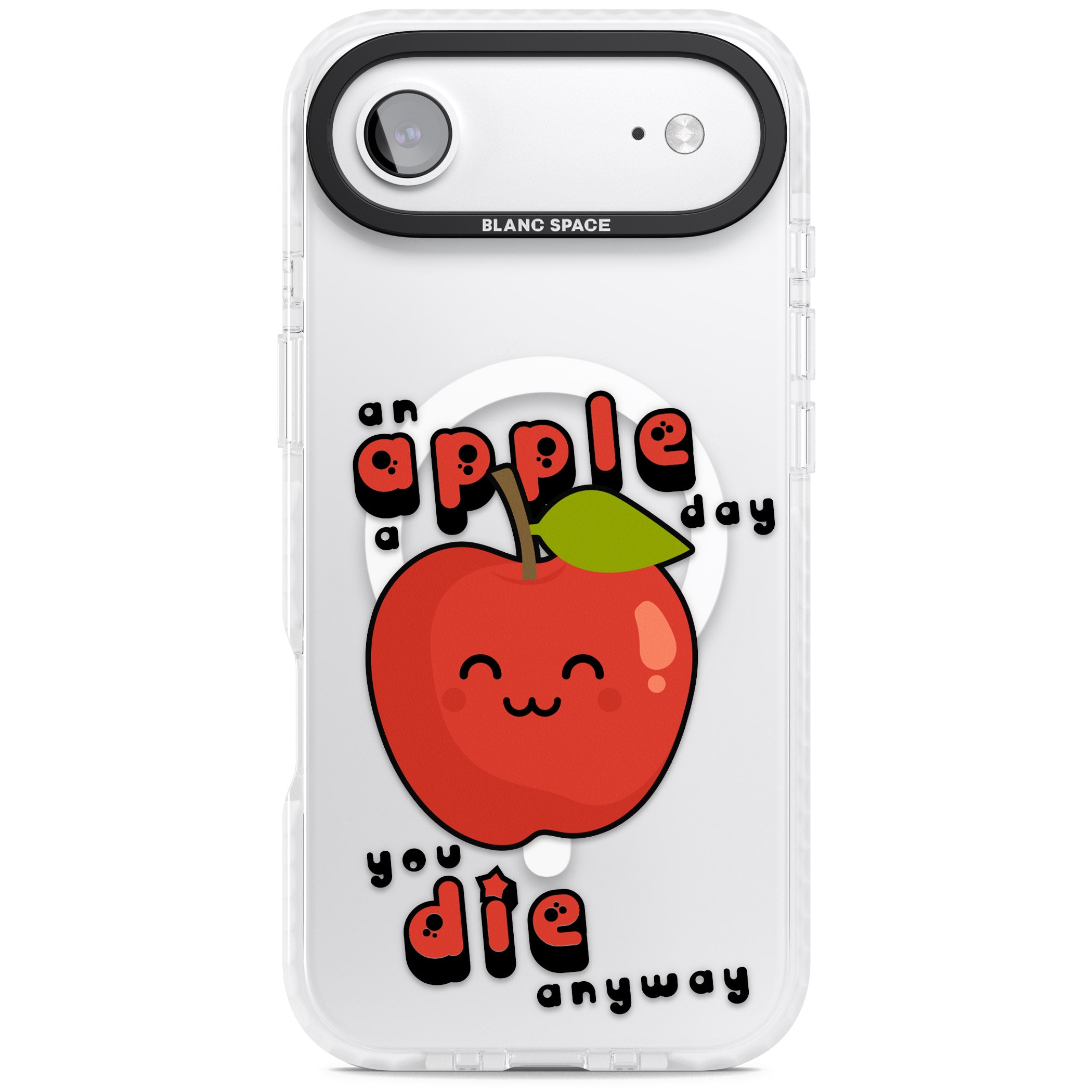 An Apple A Day iPhone 17 Air Impact Pro Clear Phone Case