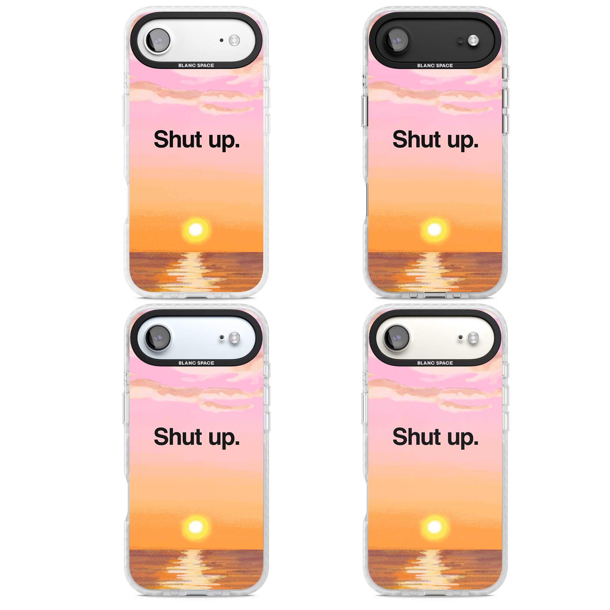 Shut Up iPhone 17 Air Impact Pro Clear Phone Case APT Impact Protection