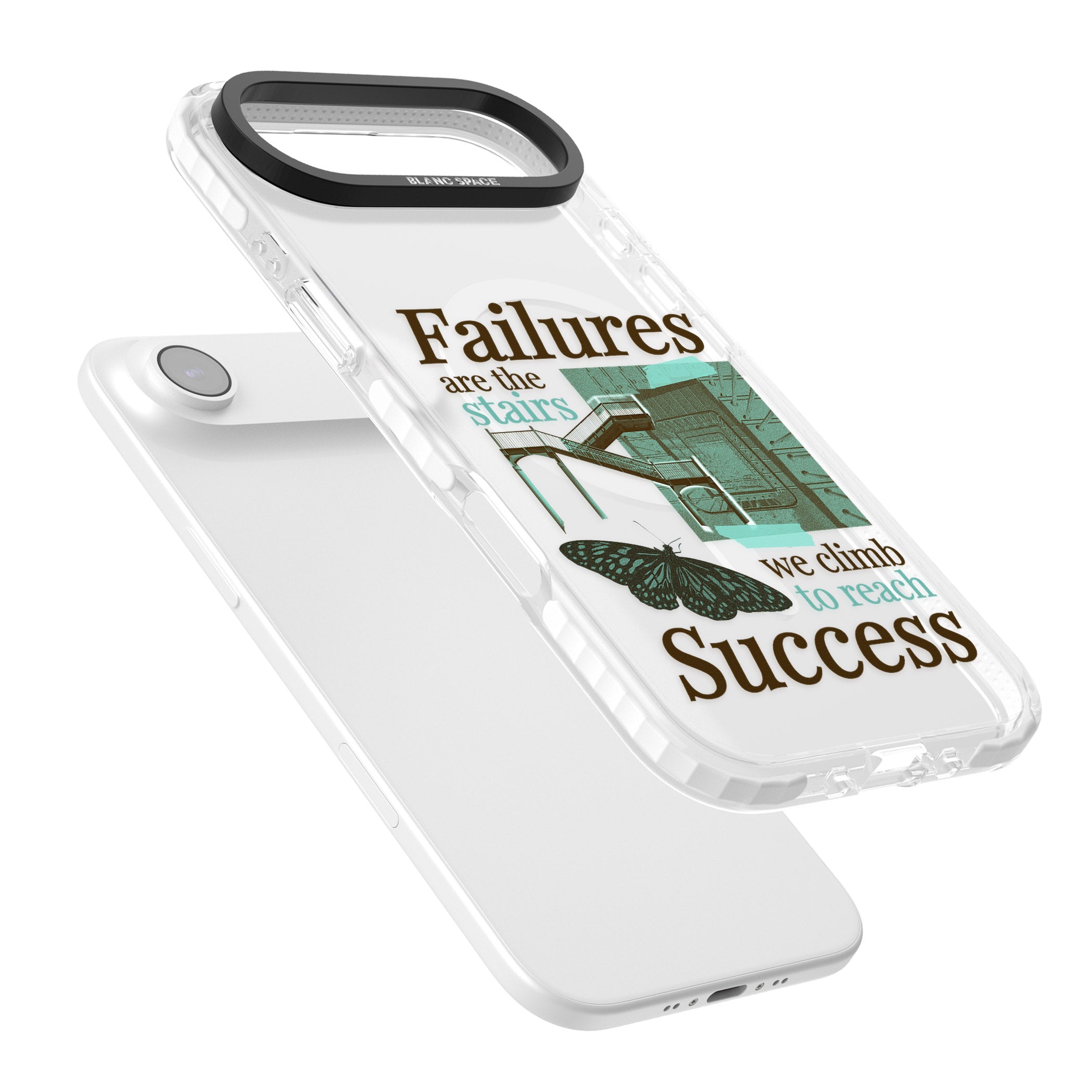 Fail To Succeed iPhone 17 Air Impact Pro Clear Phone Case Colours