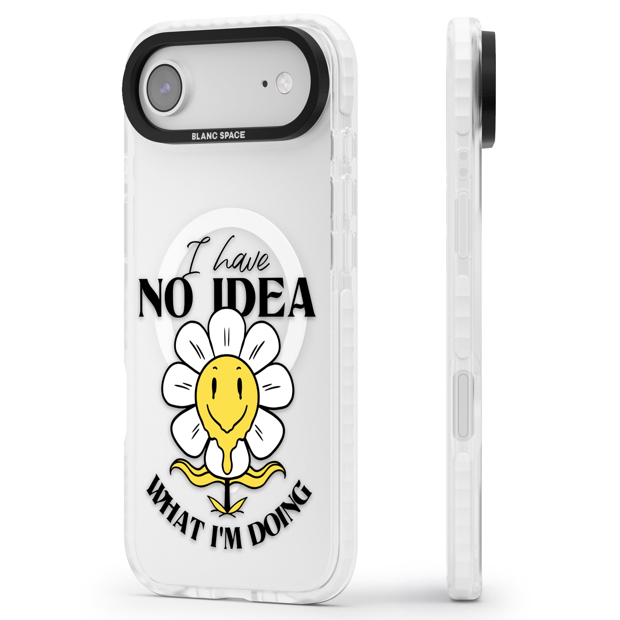 No Idea iPhone 17 Air Impact Pro Clear Phone Case Side Profile