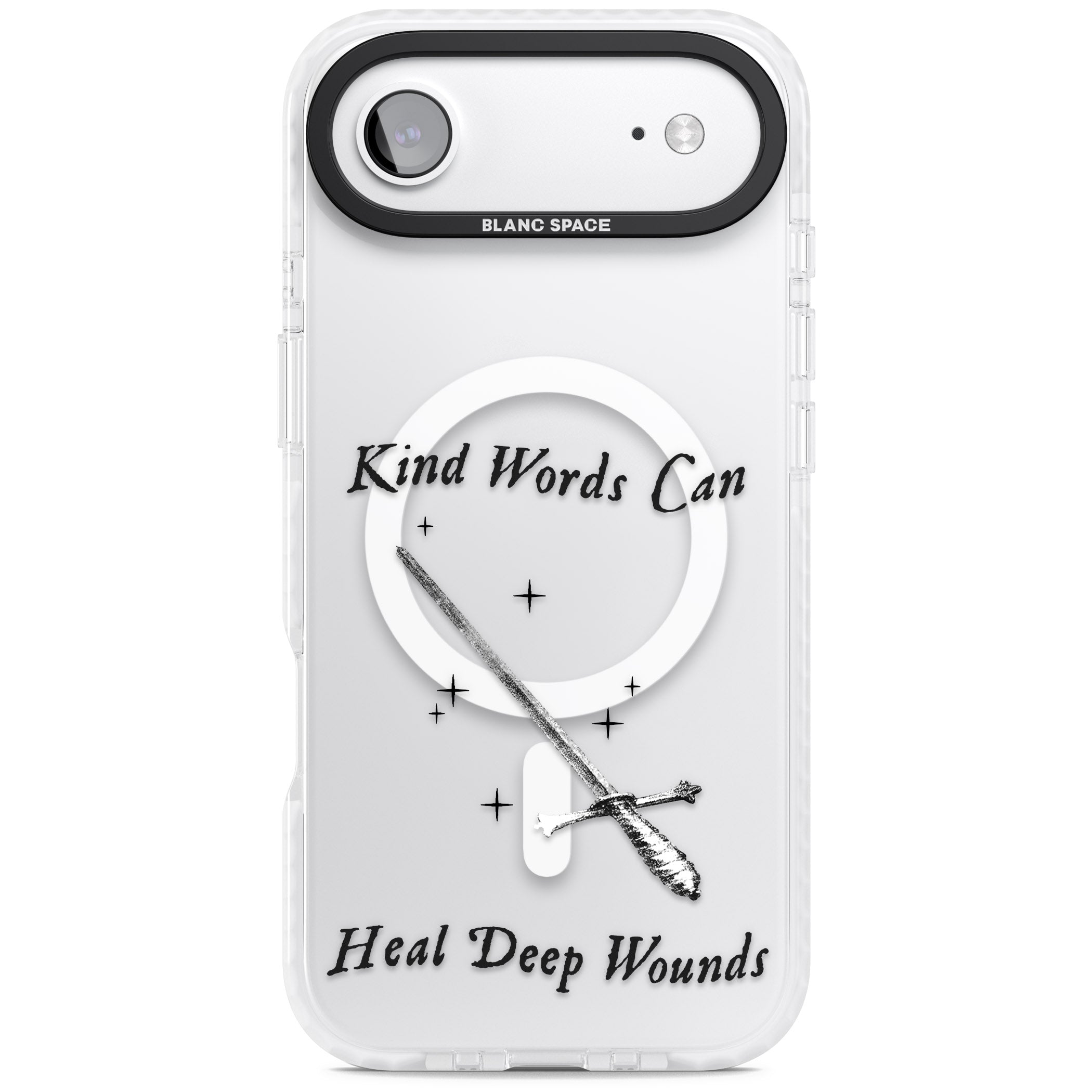 Kind Words Can Heal Deep Wounds iPhone 17 Air Impact Pro Clear Phone Case