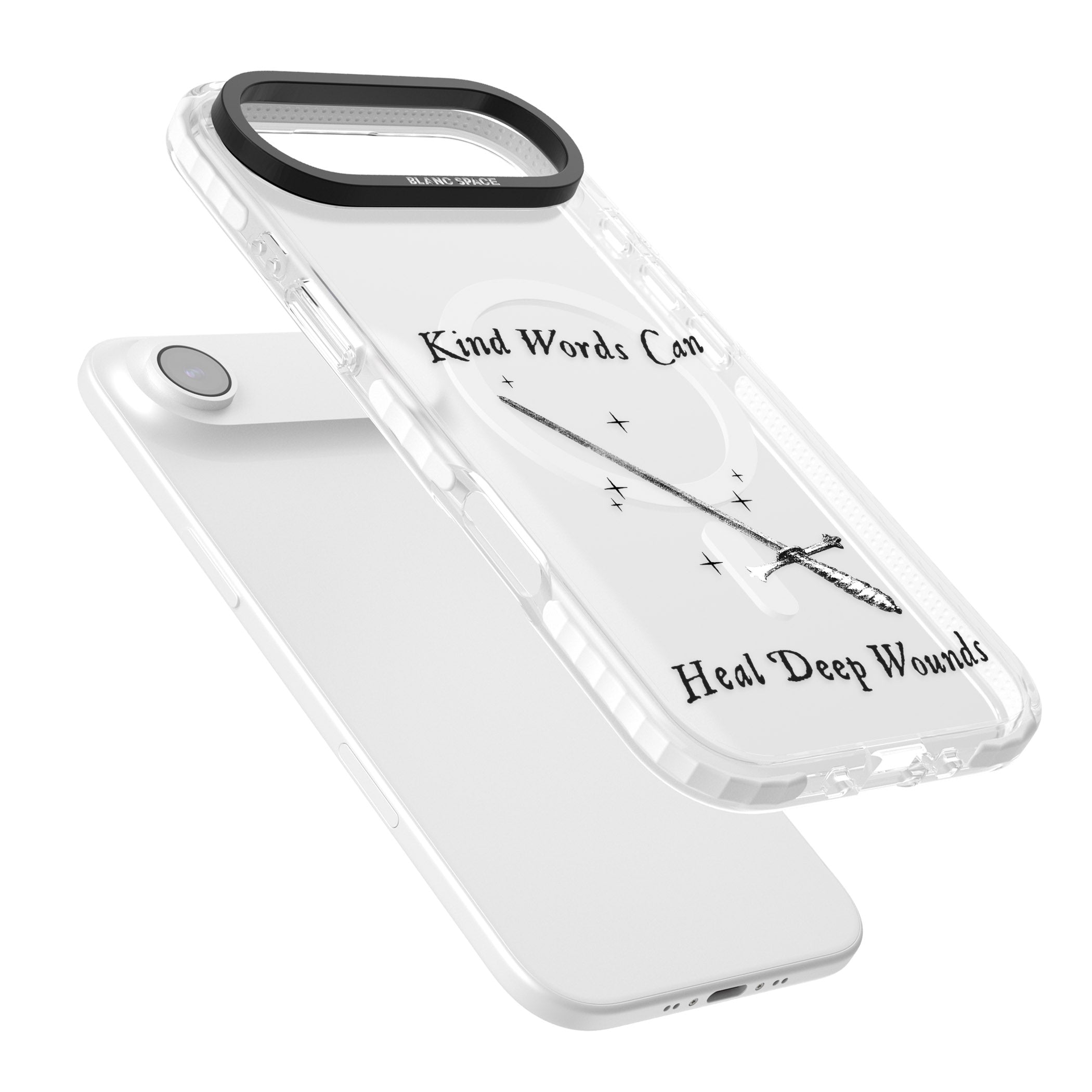 Kind Words Can Heal Deep Wounds iPhone 17 Air Impact Pro Clear Phone Case Colours