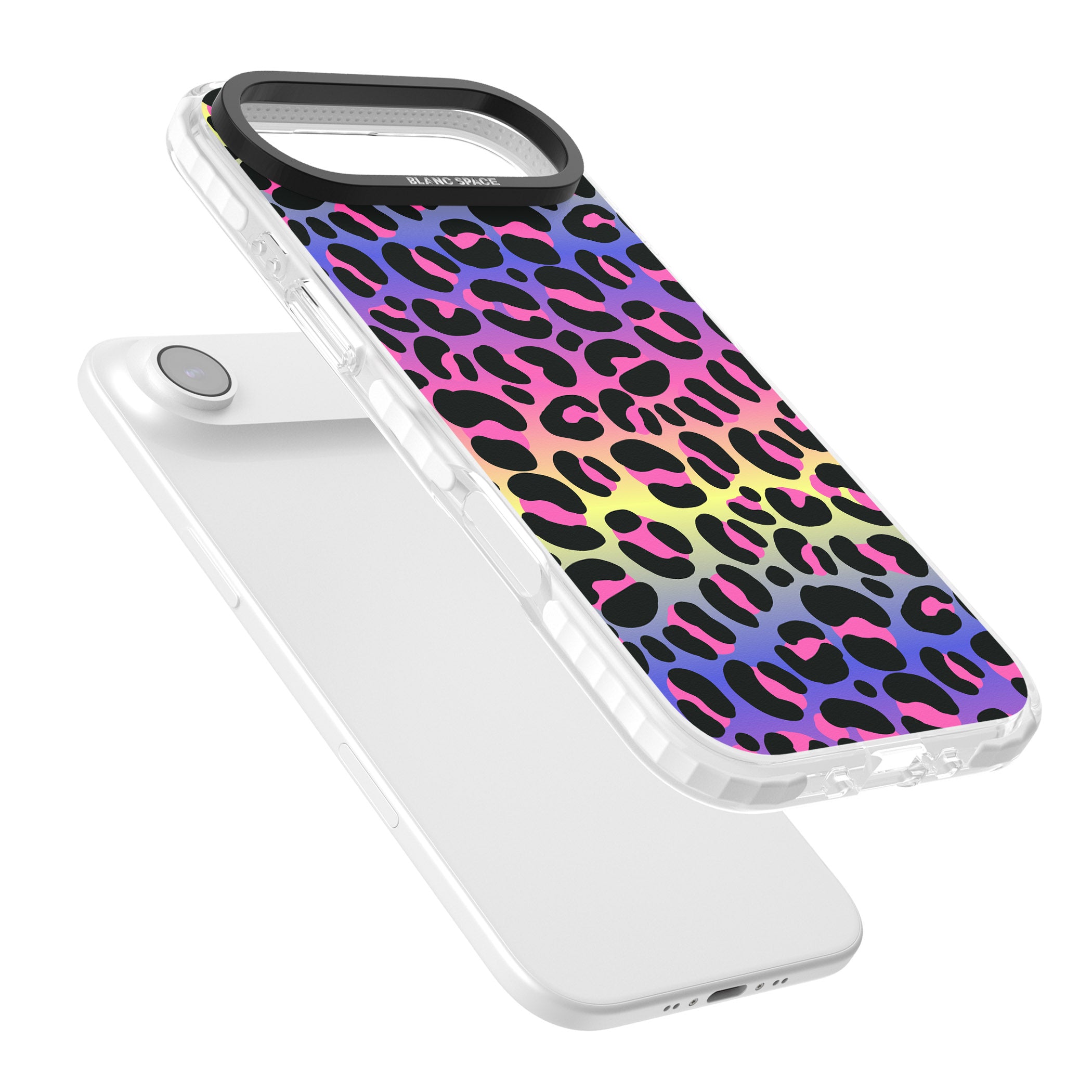 Rainbow Gradient Leopard iPhone 17 Air Impact Pro Clear Phone Case Colours