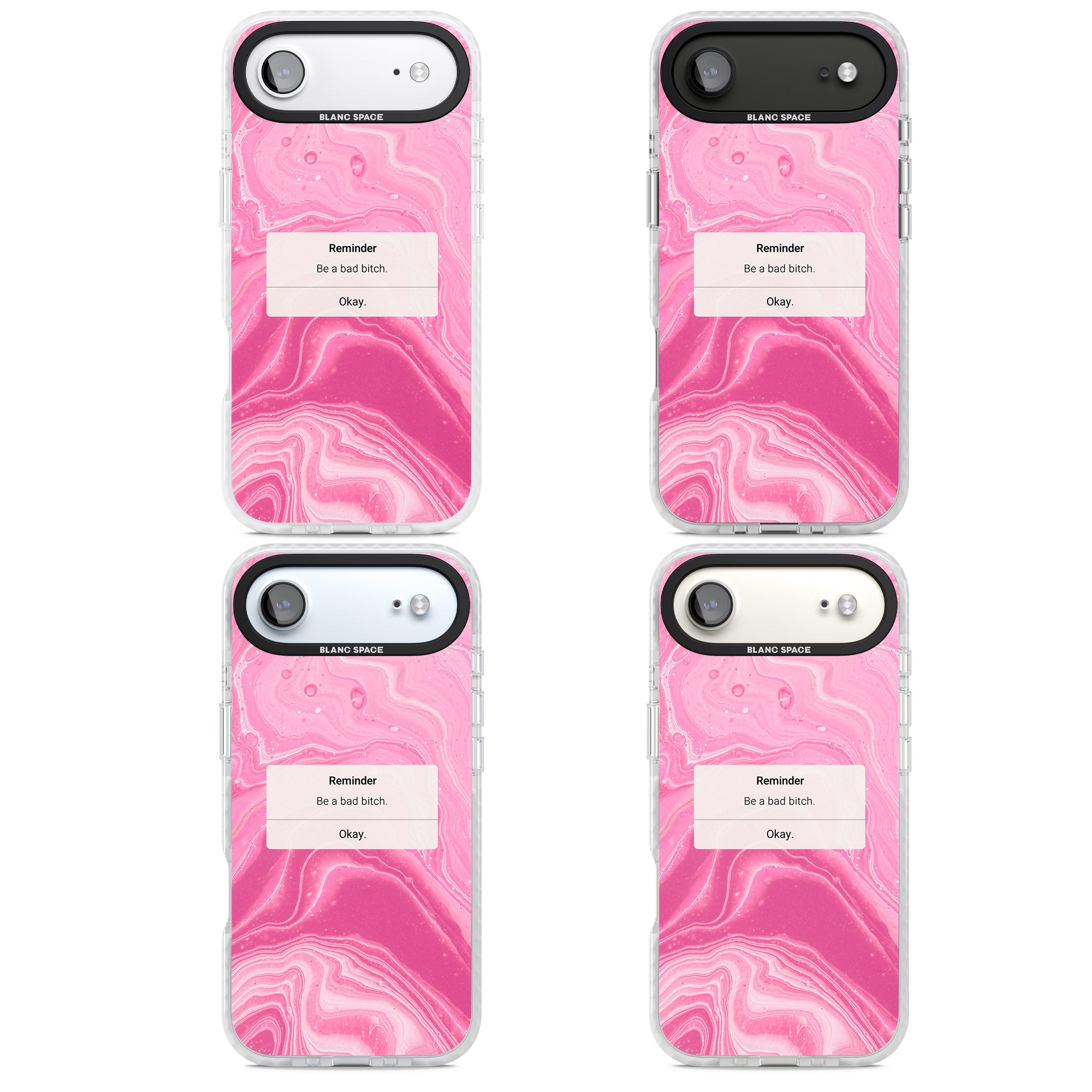 Bad Bitch Reminder iPhone 17 Air Impact Pro Clear Phone Case APT Impact Protection