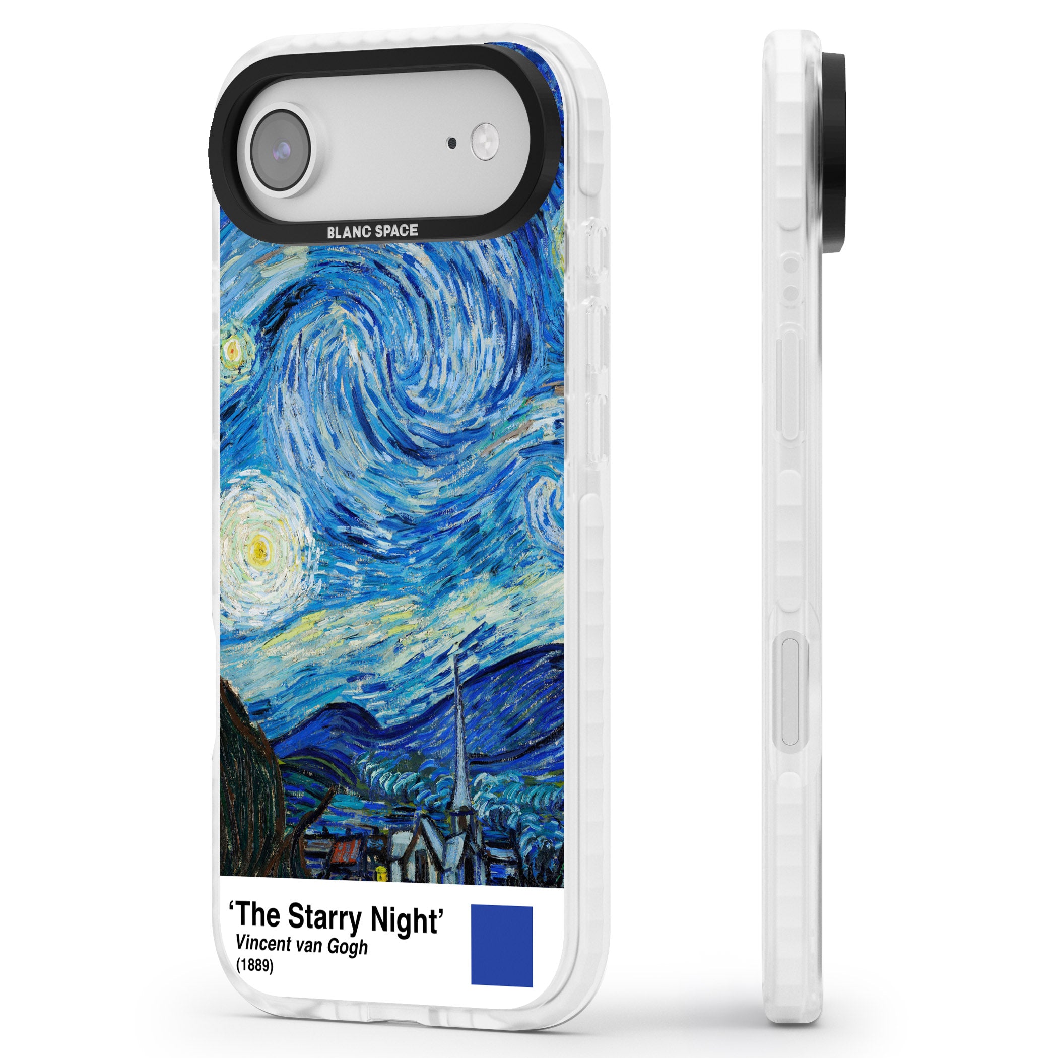 The Starry Night iPhone 17 Air Impact Pro Clear Phone Case Side Profile