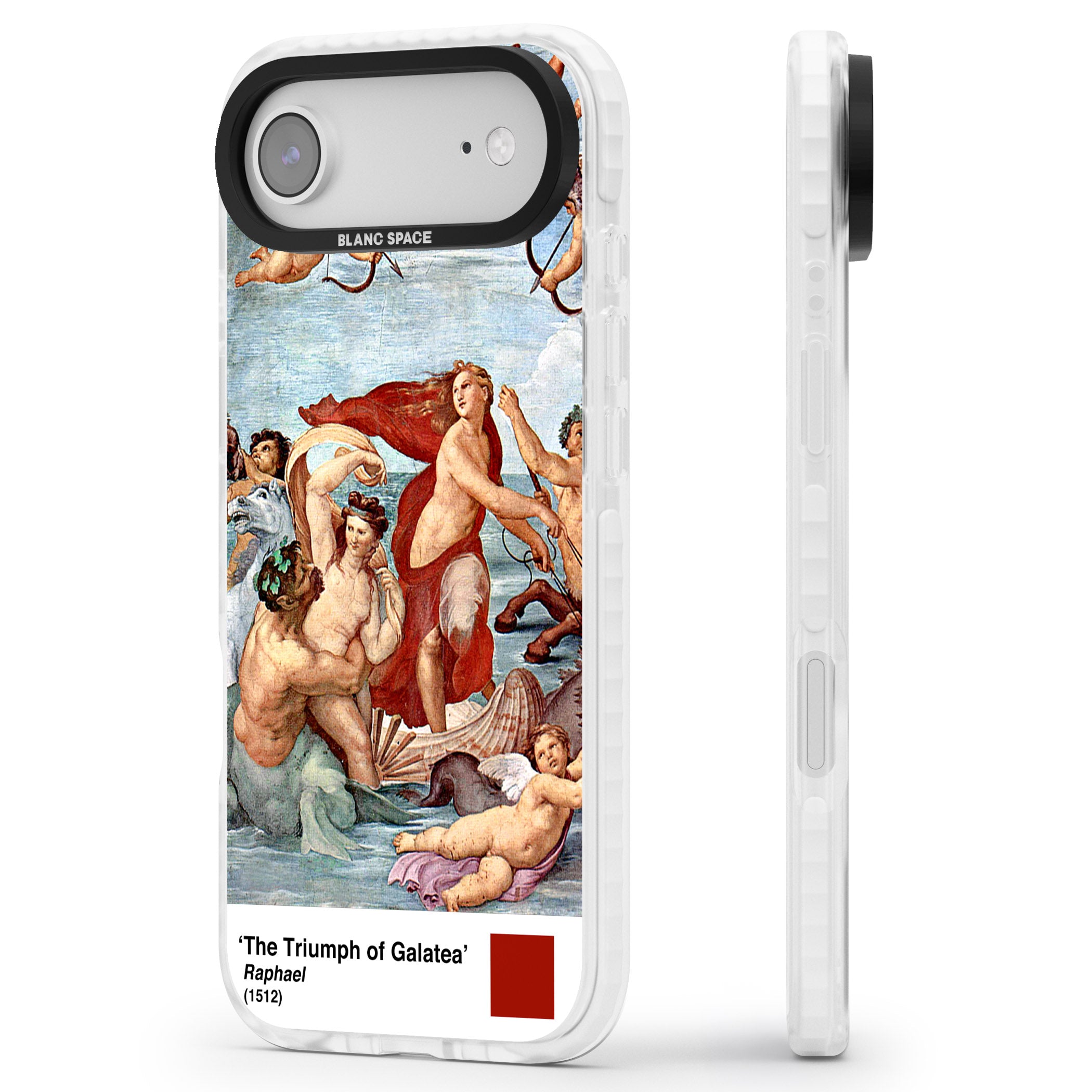 The Triumph Of Galatea iPhone 17 Air Impact Pro Clear Phone Case Side Profile