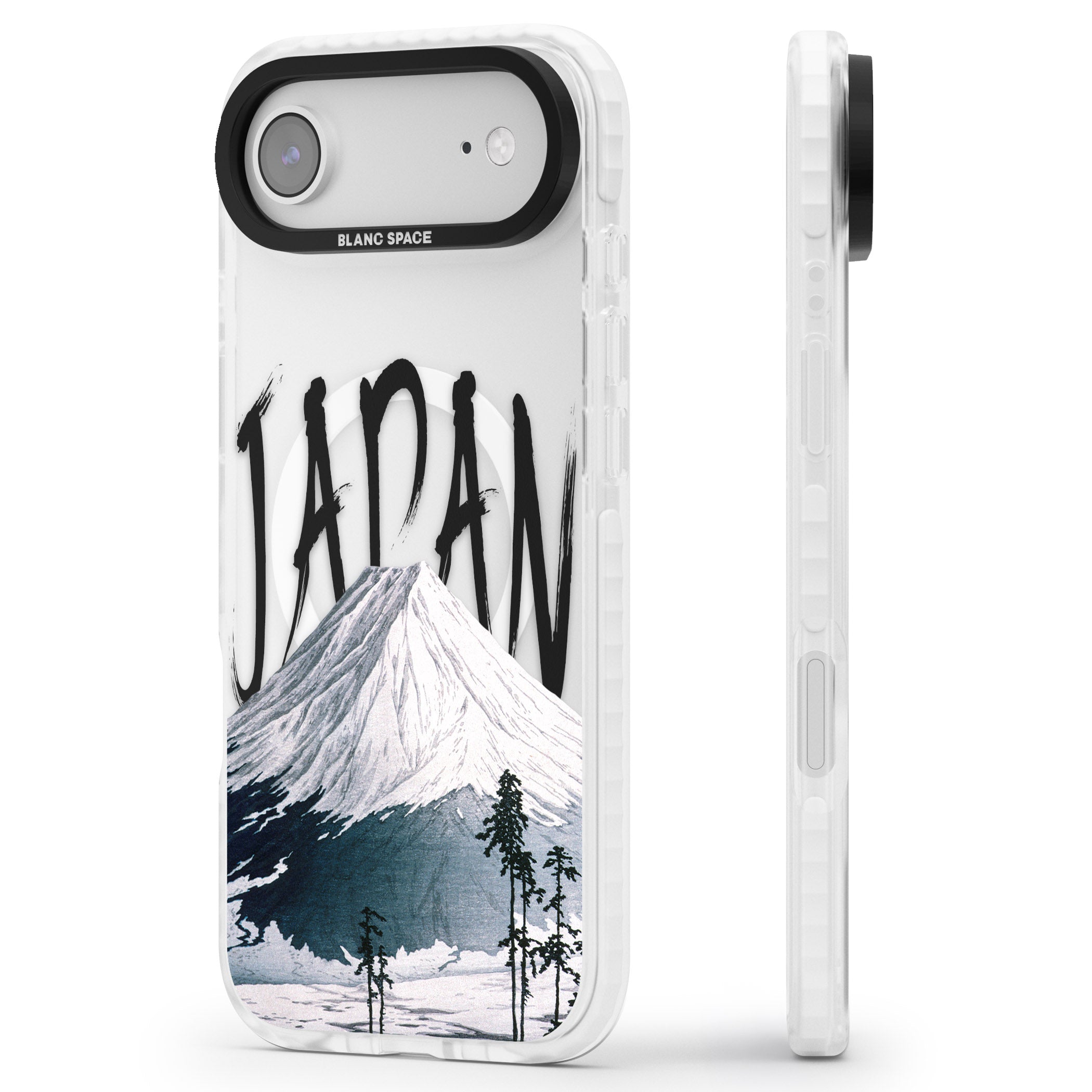 Mount Fuji Cutout iPhone 17 Air Impact Pro Clear Phone Case Side Profile