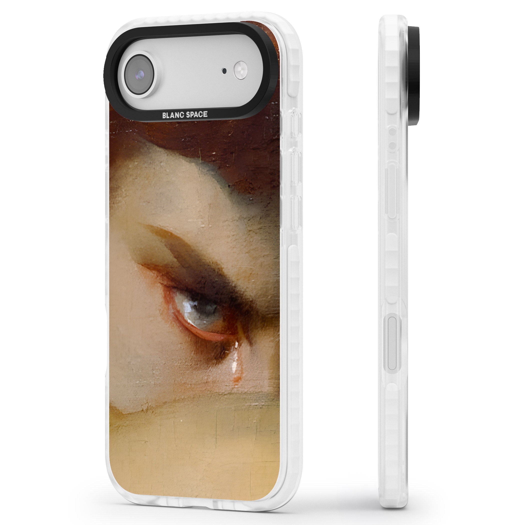Fallen Angel iPhone 17 Air Impact Pro Clear Phone Case Side Profile