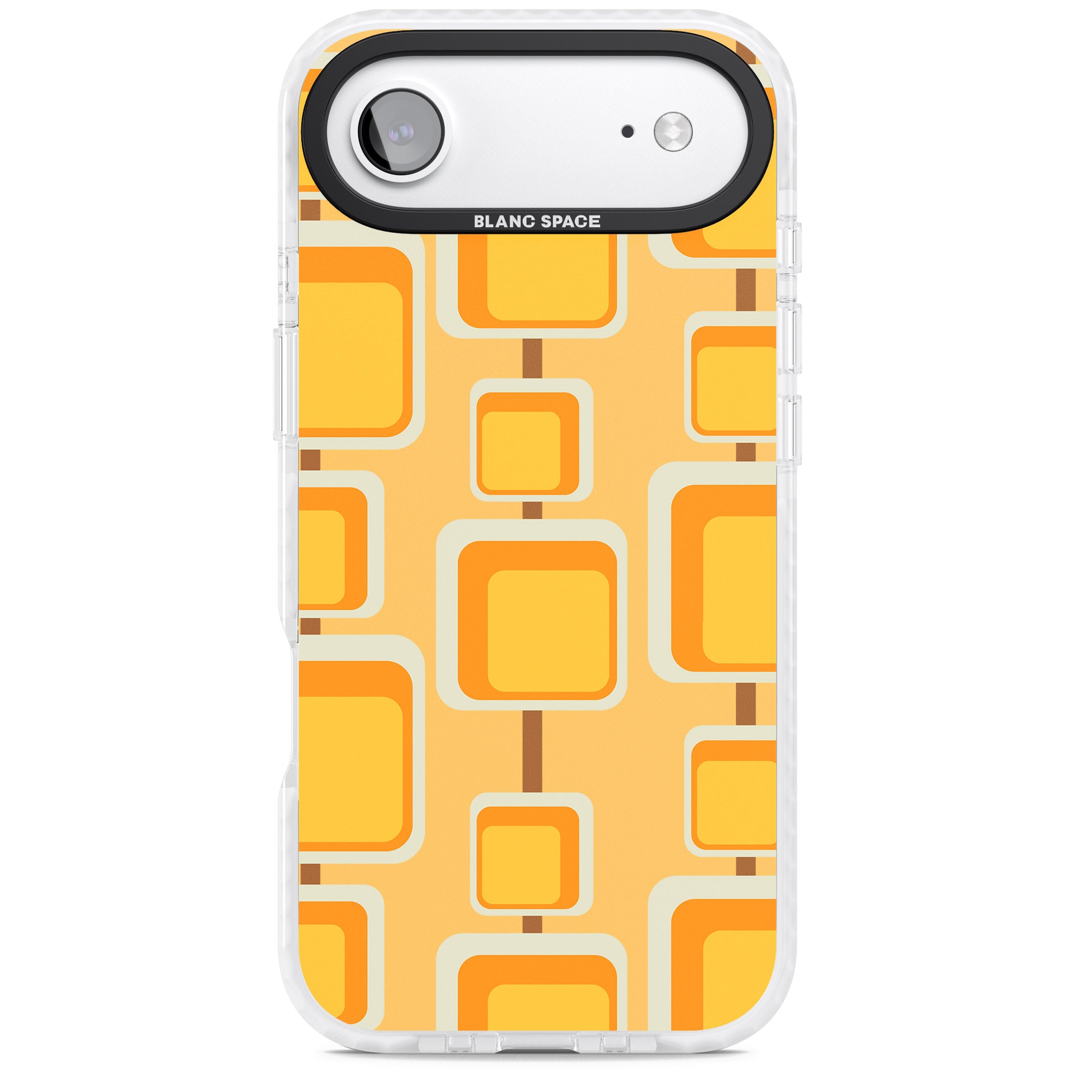 Sunny Mid Century Squares iPhone 17 Air Impact Pro Clear Phone Case