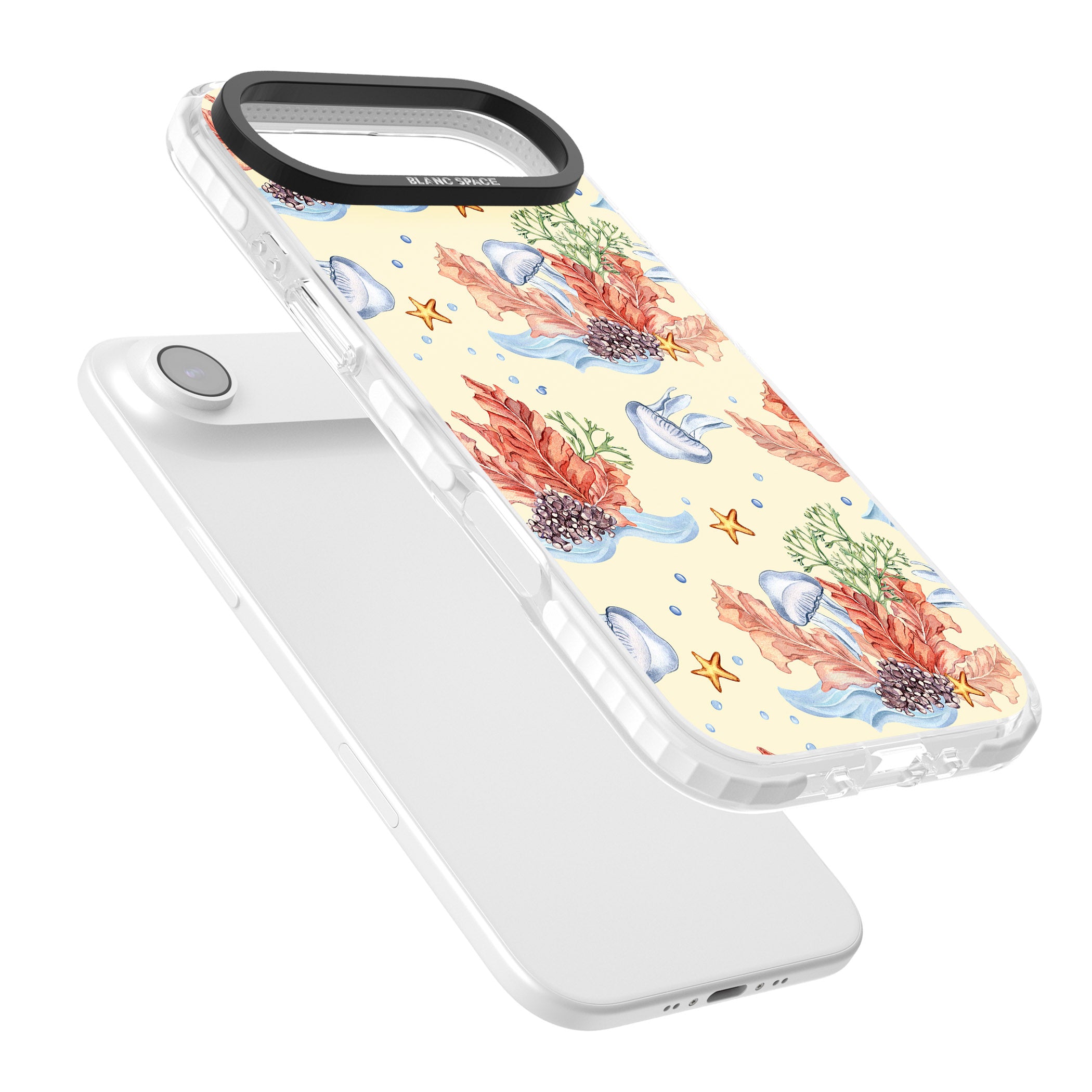 Coral Reef iPhone 17 Air Impact Pro Clear Phone Case Colours