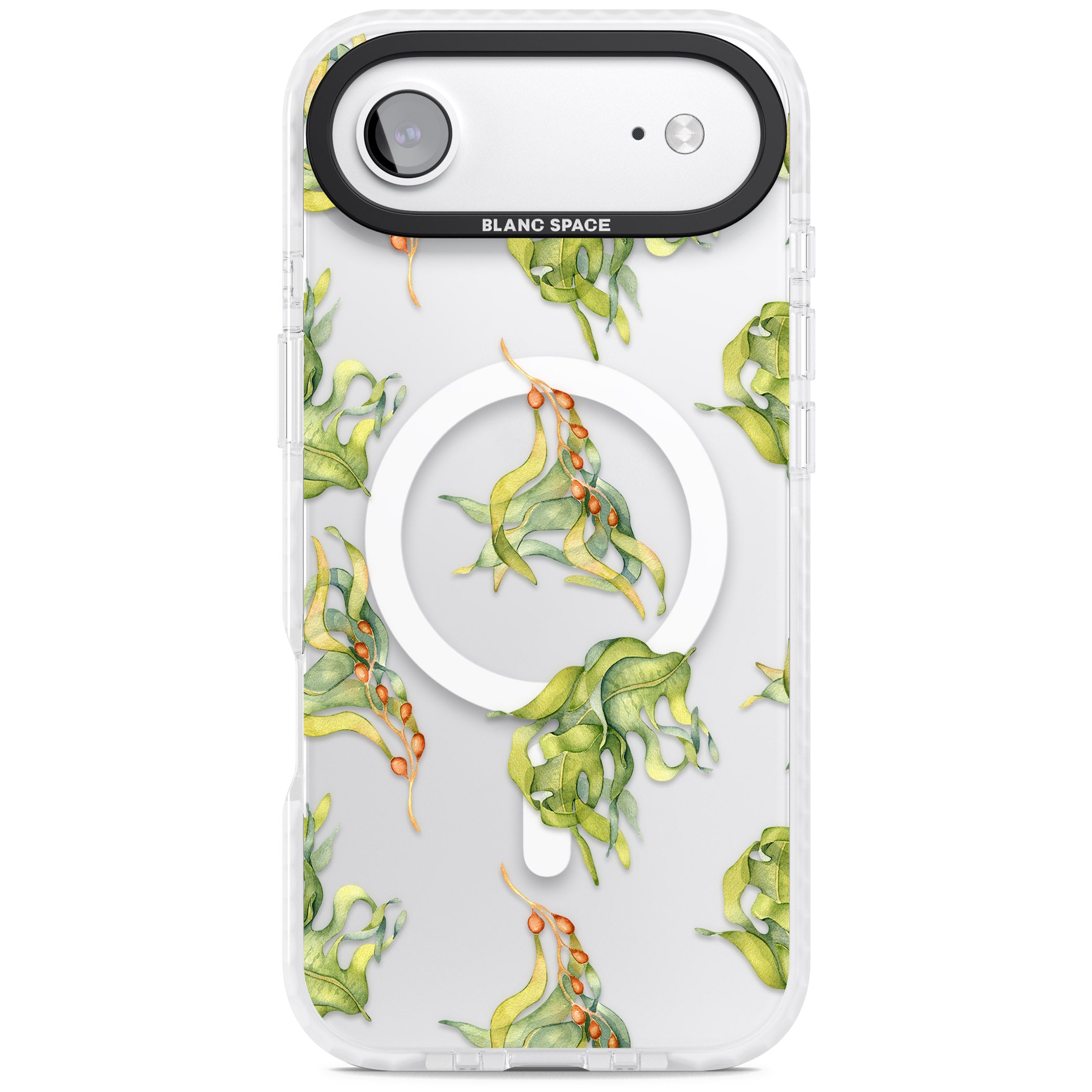 Flowing Seaweed Watercolor iPhone 17 Air Impact Pro Clear Phone Case