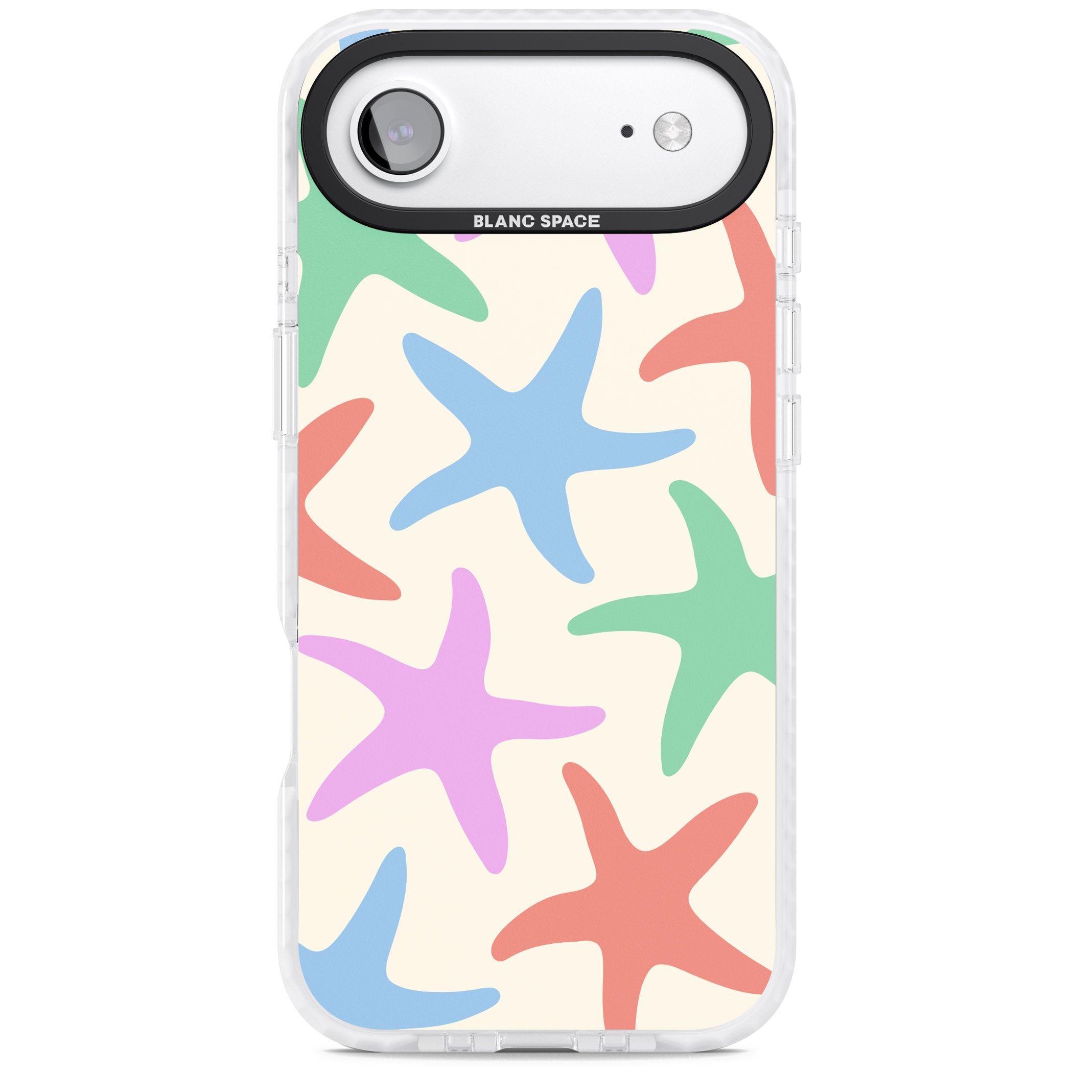 Pastel Starfish iPhone 17 Air Impact Pro Clear Phone Case