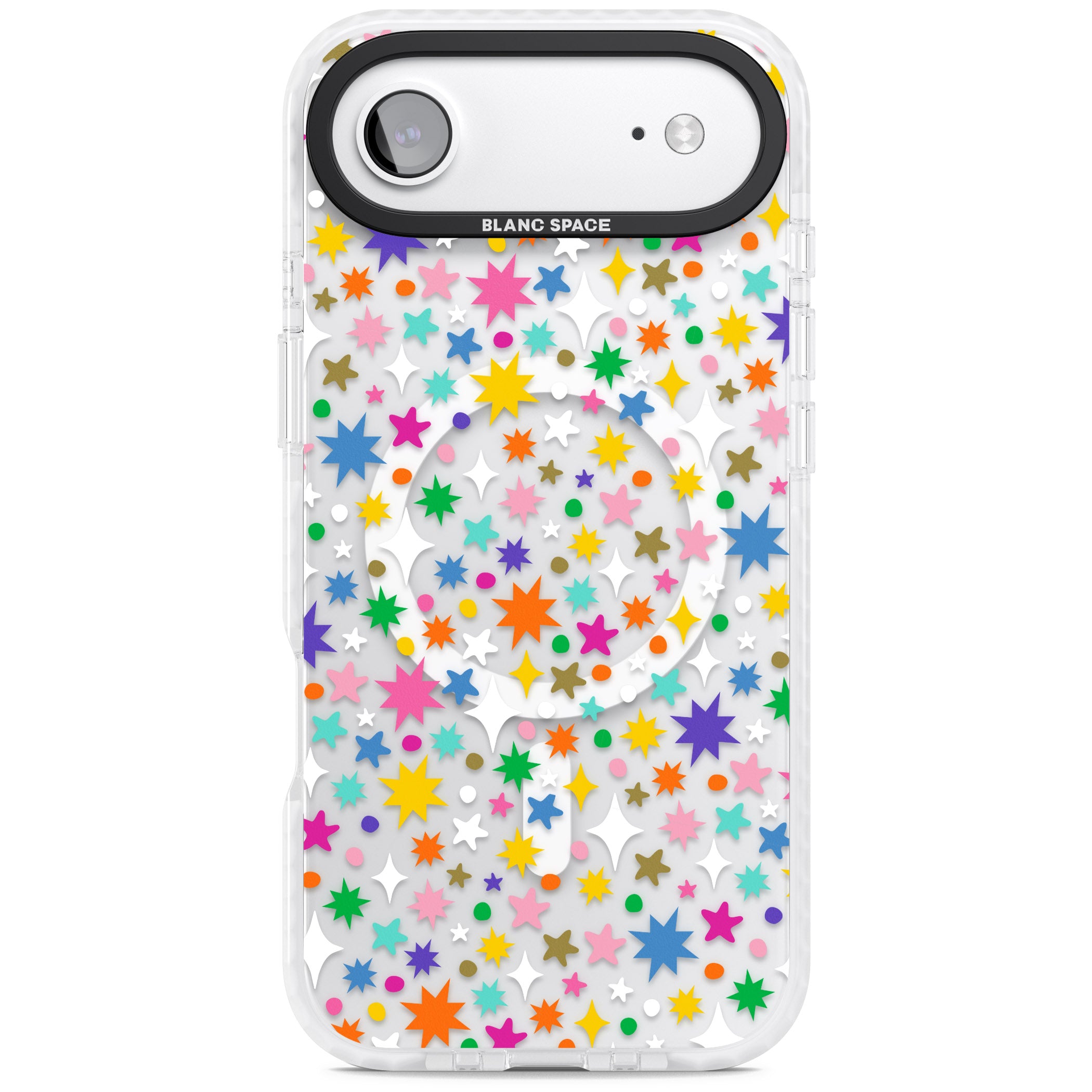 Rainbow Starburst iPhone 17 Air Impact Pro Clear Phone Case