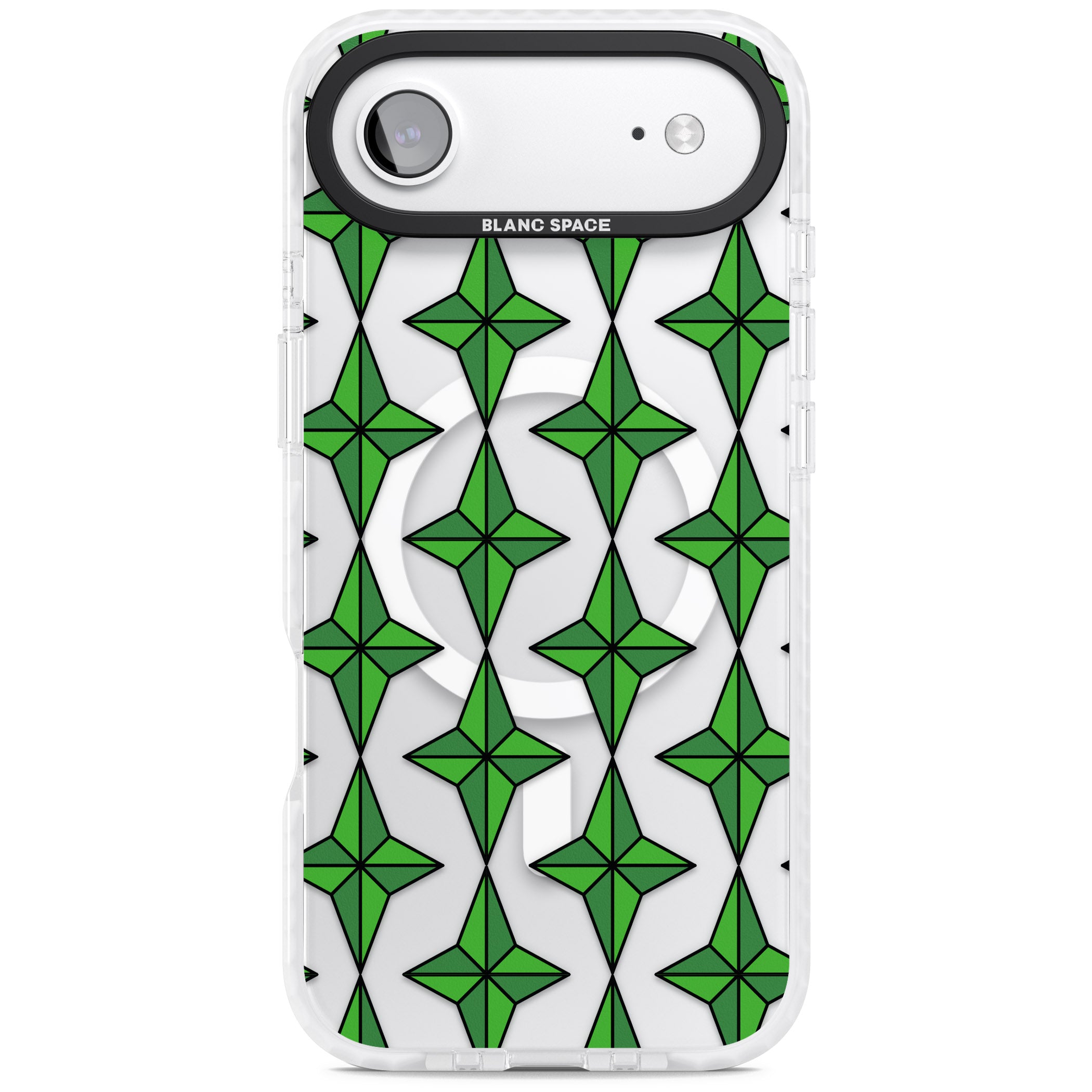 Emerald Stars Pattern (Clear) iPhone 17 Air Impact Pro Clear Phone Case