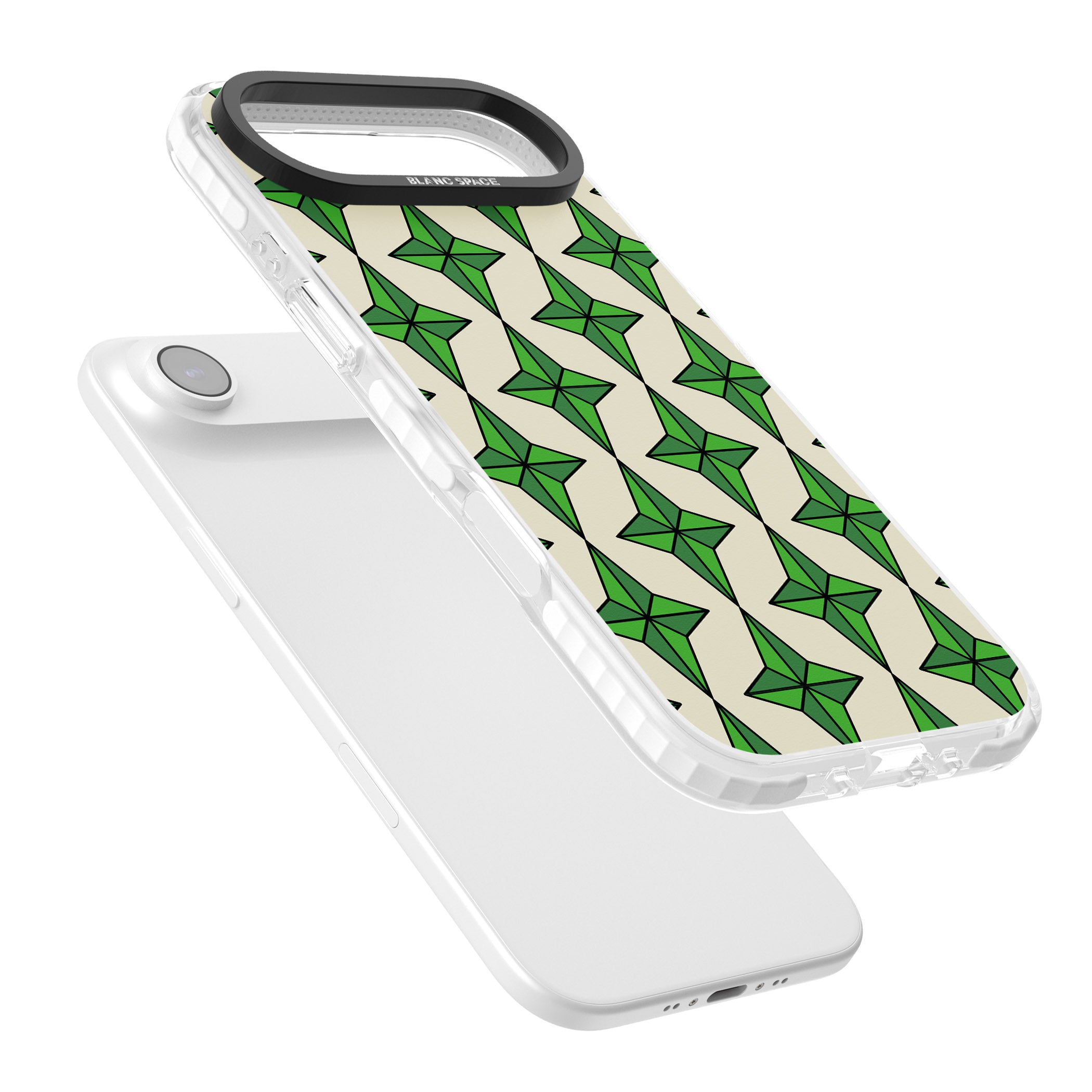 Emerald Stars Pattern iPhone 17 Air Impact Pro Clear Phone Case Colours