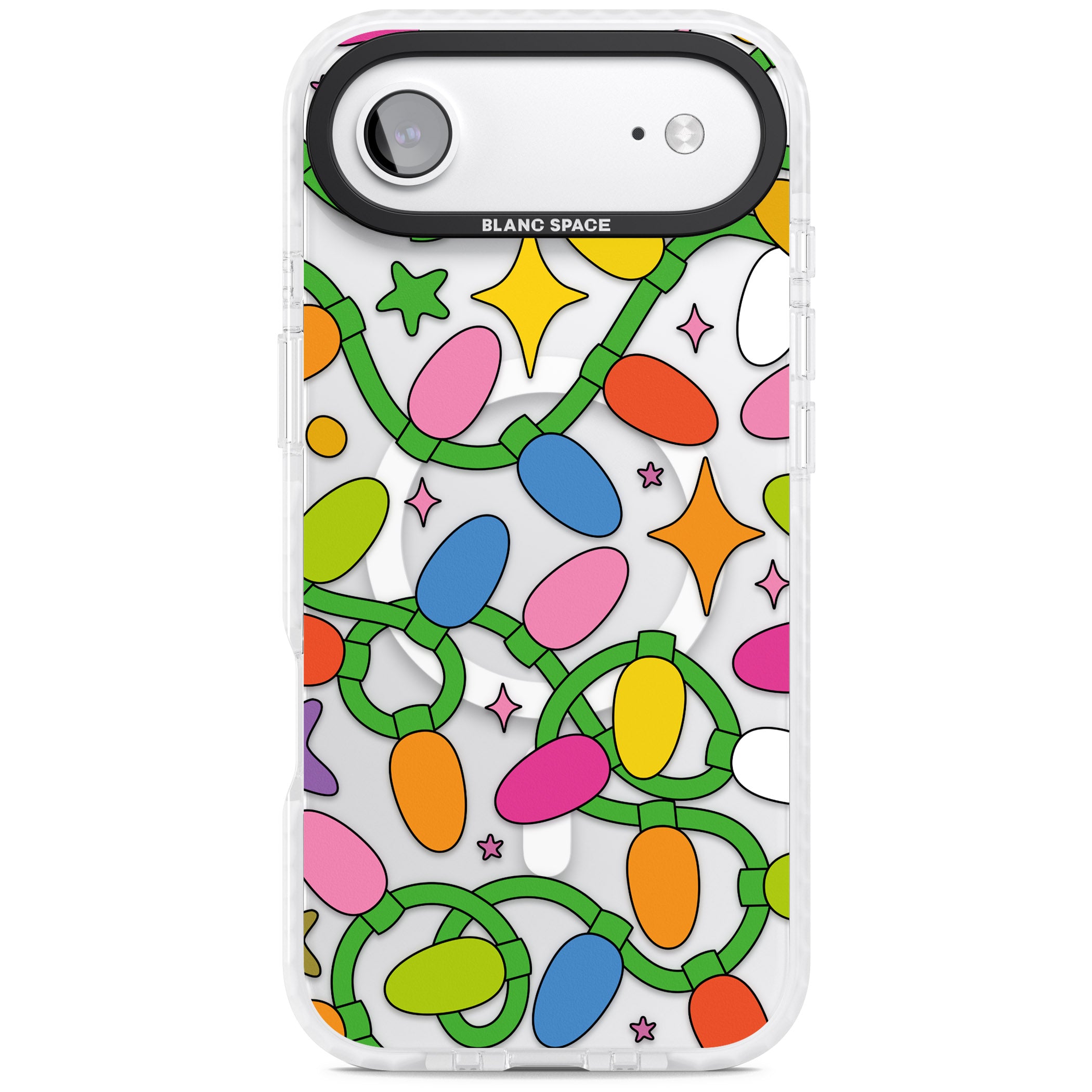 Festive Lights Pattern iPhone 17 Air Impact Pro Clear Phone Case