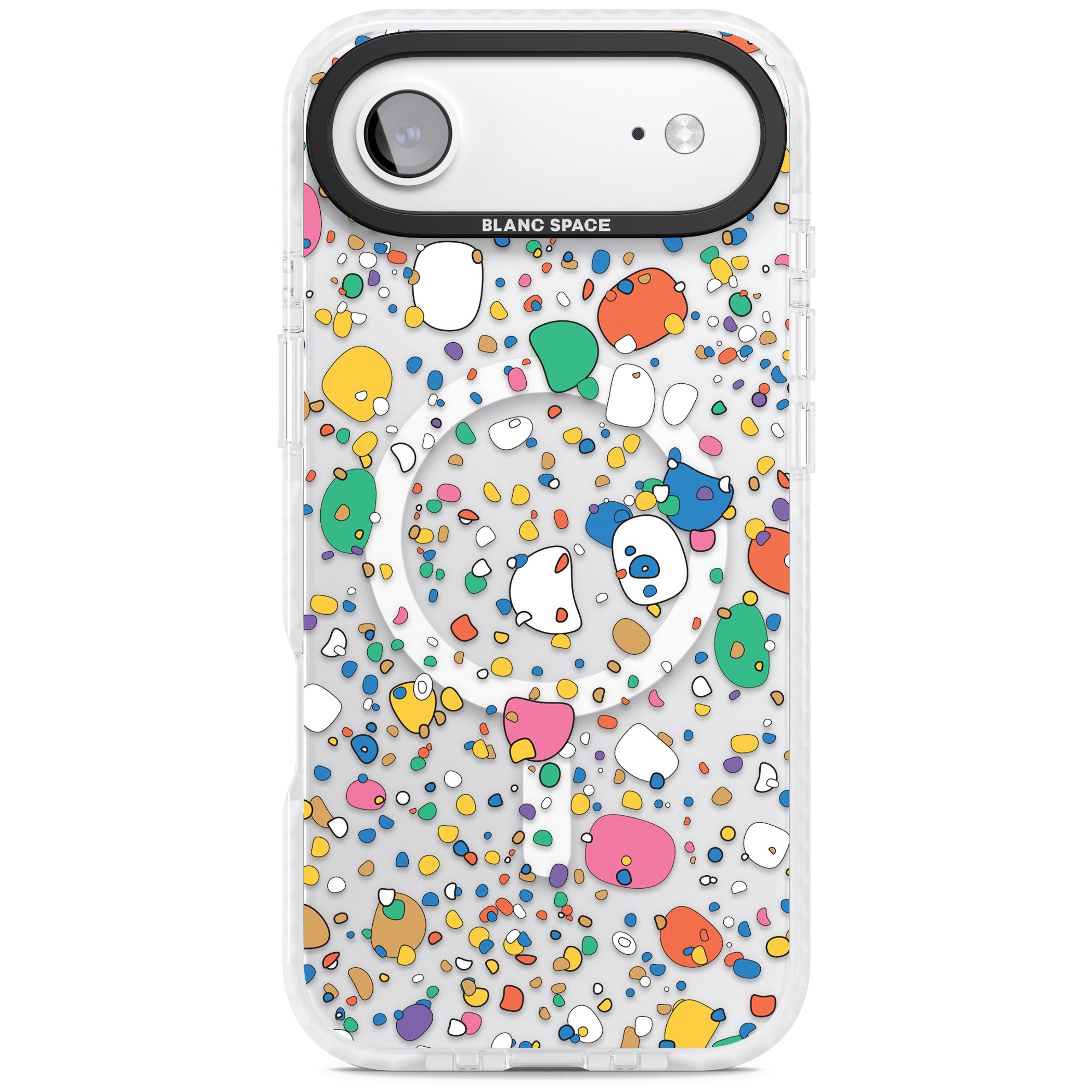 Colourful Confetti Pebbles iPhone 17 Air Impact Pro Clear Phone Case