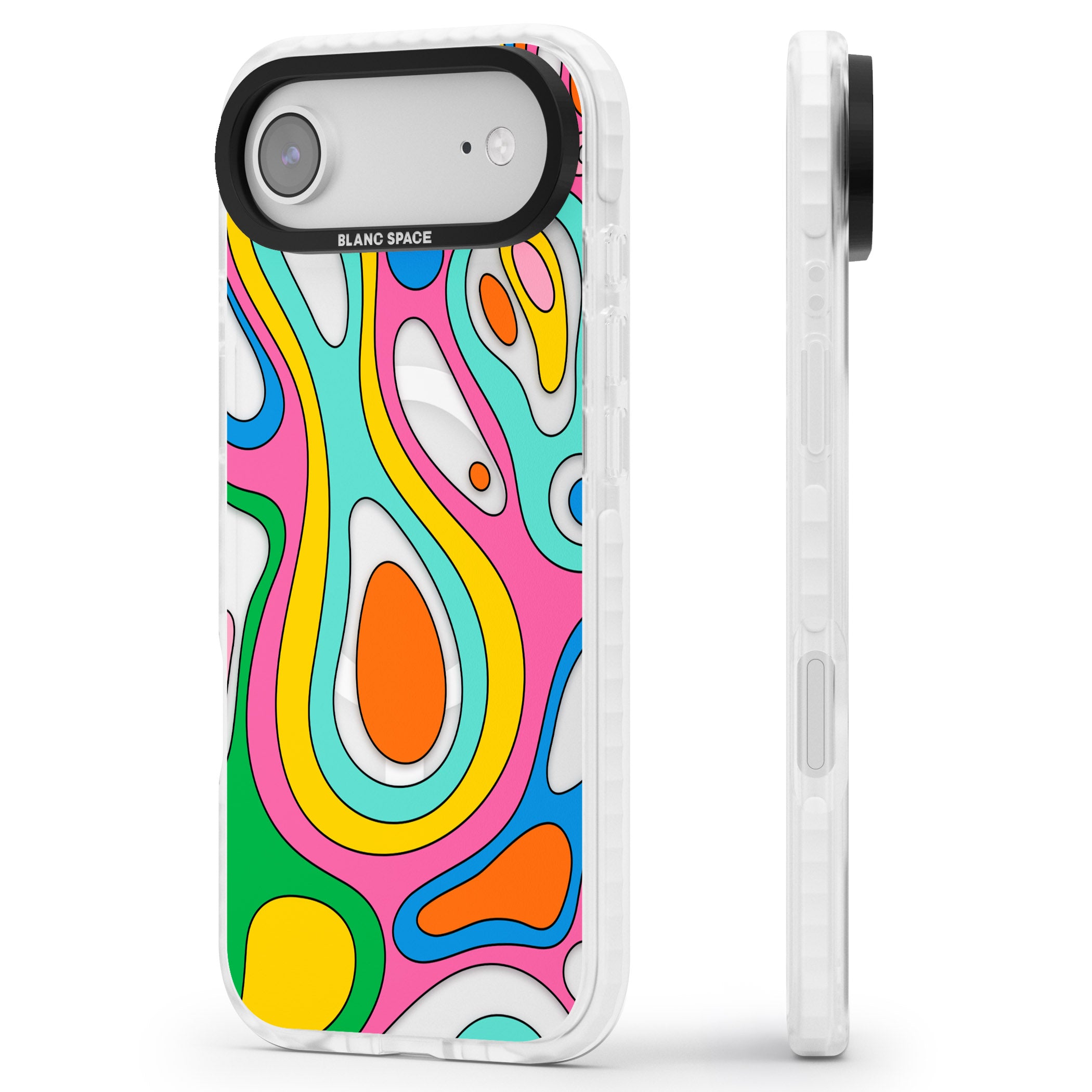 Dreams & Grooves iPhone 17 Air Impact Pro Clear Phone Case Side Profile