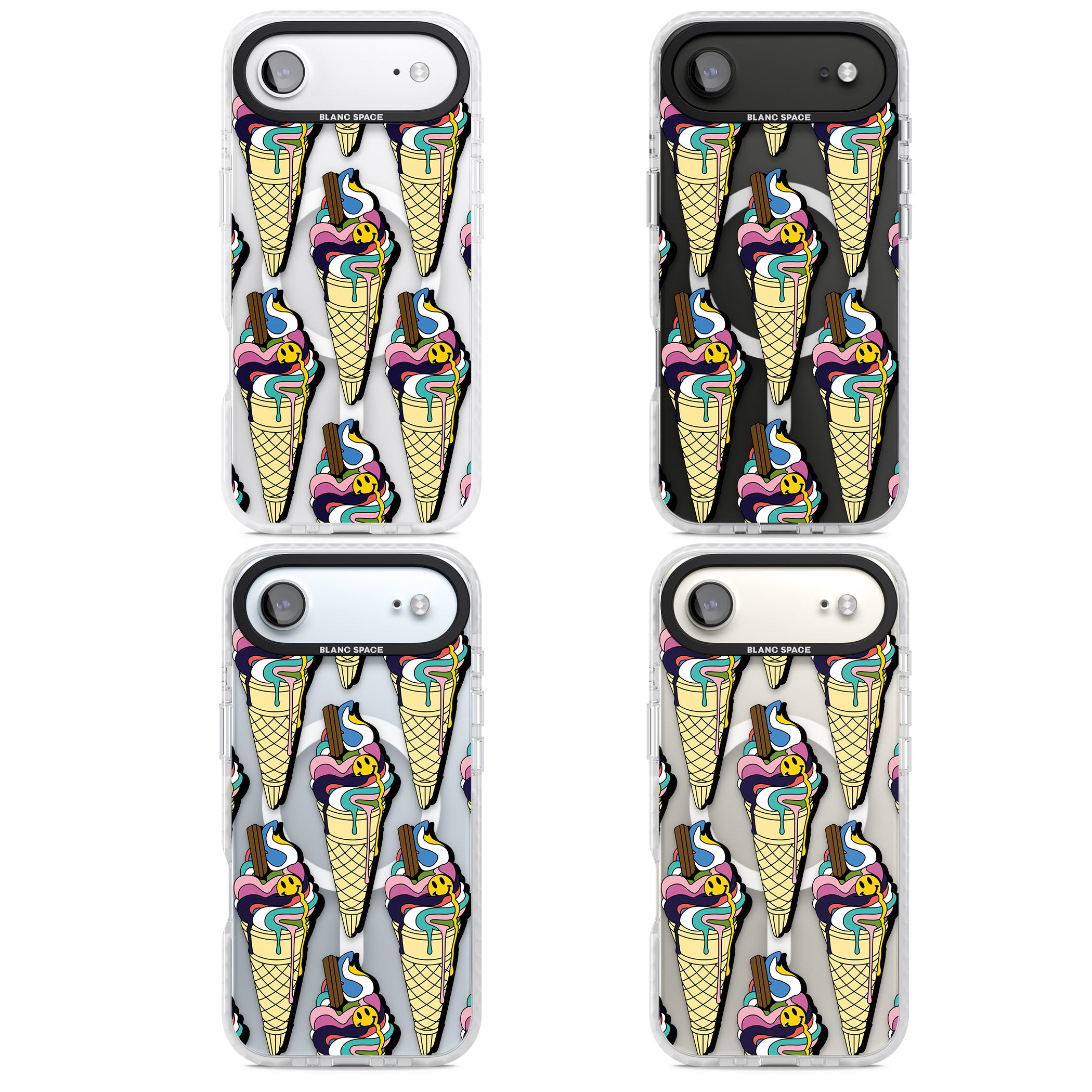 Trip & Drip Ice Cream iPhone 17 Air Impact Pro Clear Phone Case APT Impact Protection