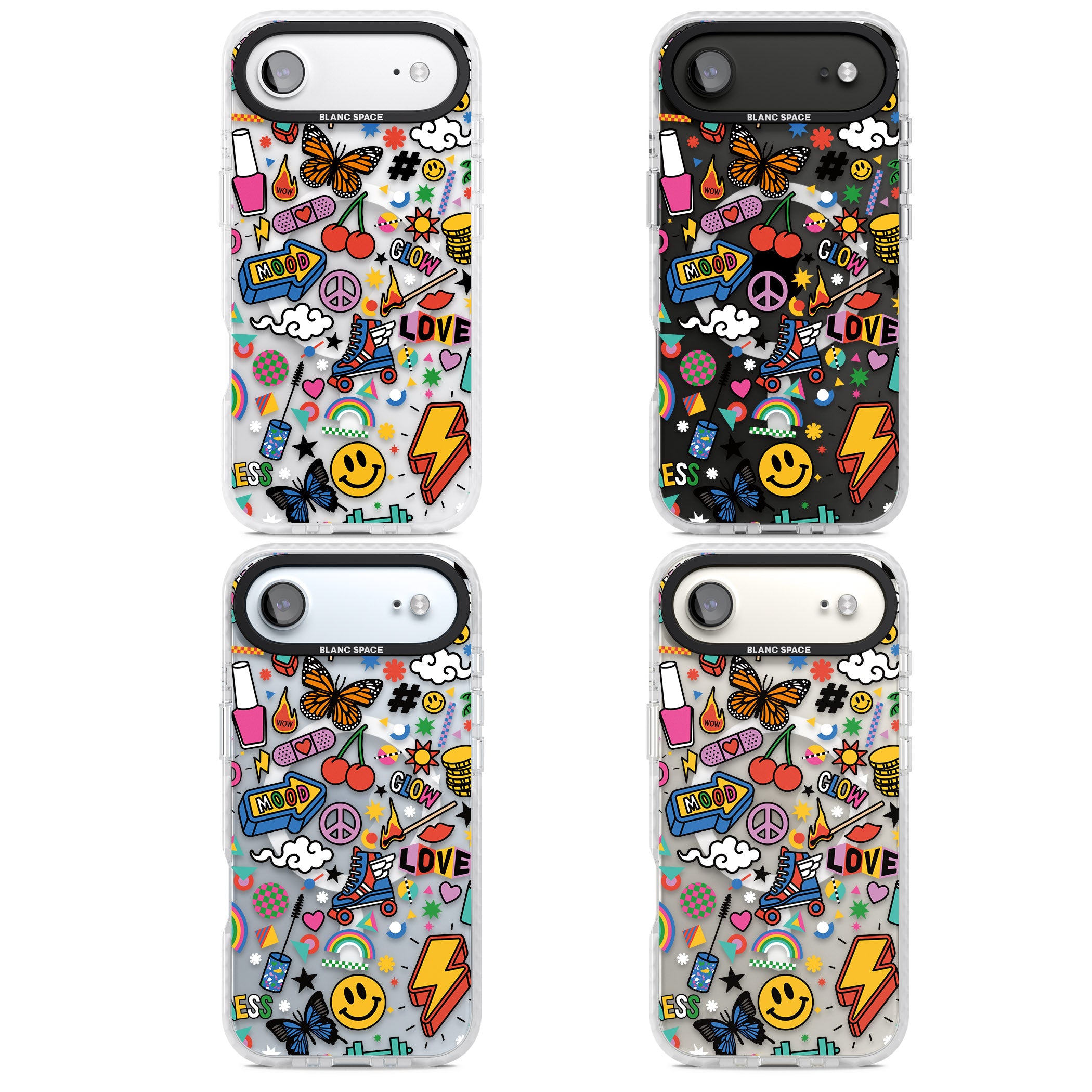 Electric Love iPhone 17 Air Impact Pro Clear Phone Case APT Impact Protection