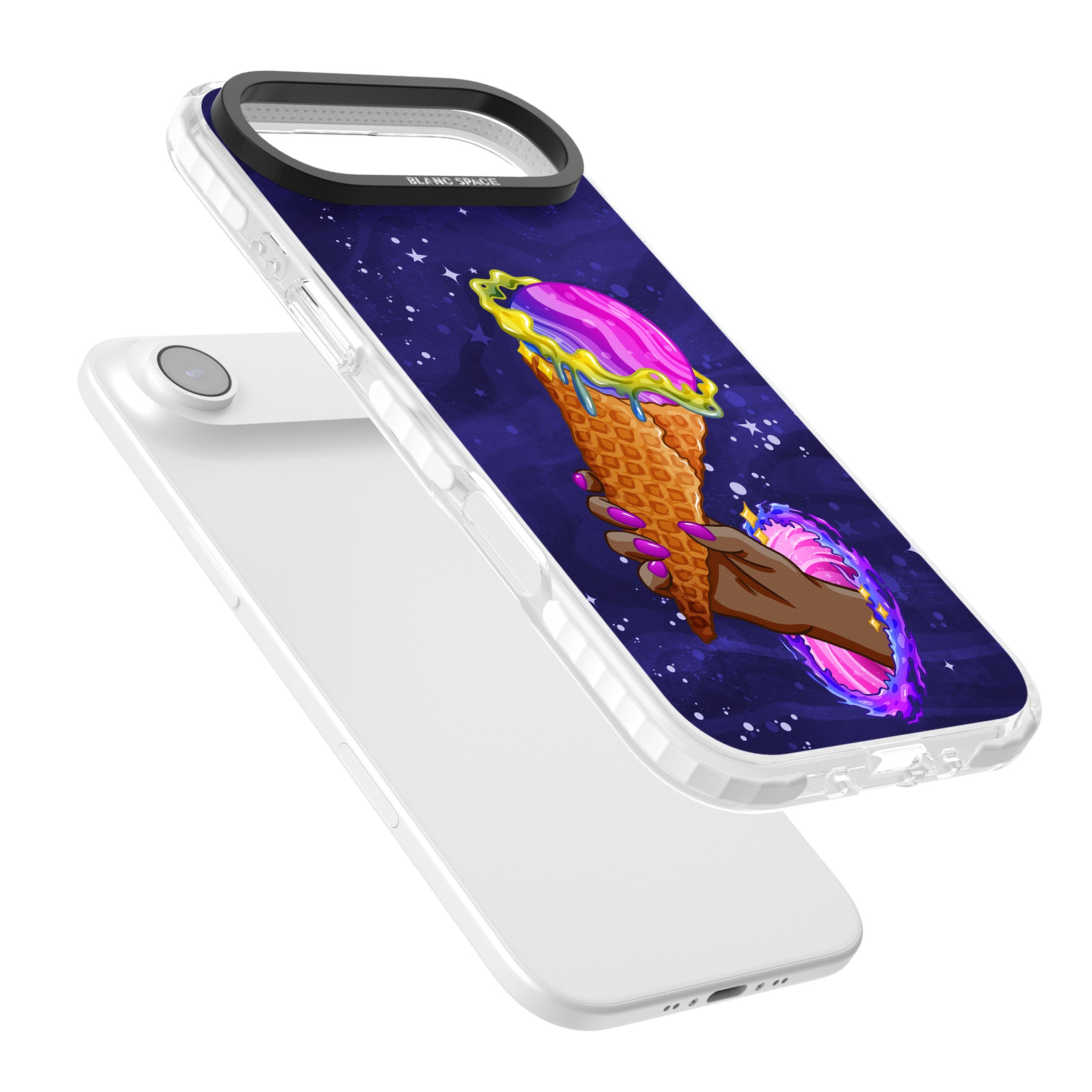 Interdimensional Ice Cream iPhone 17 Air Impact Pro Clear Phone Case Colours