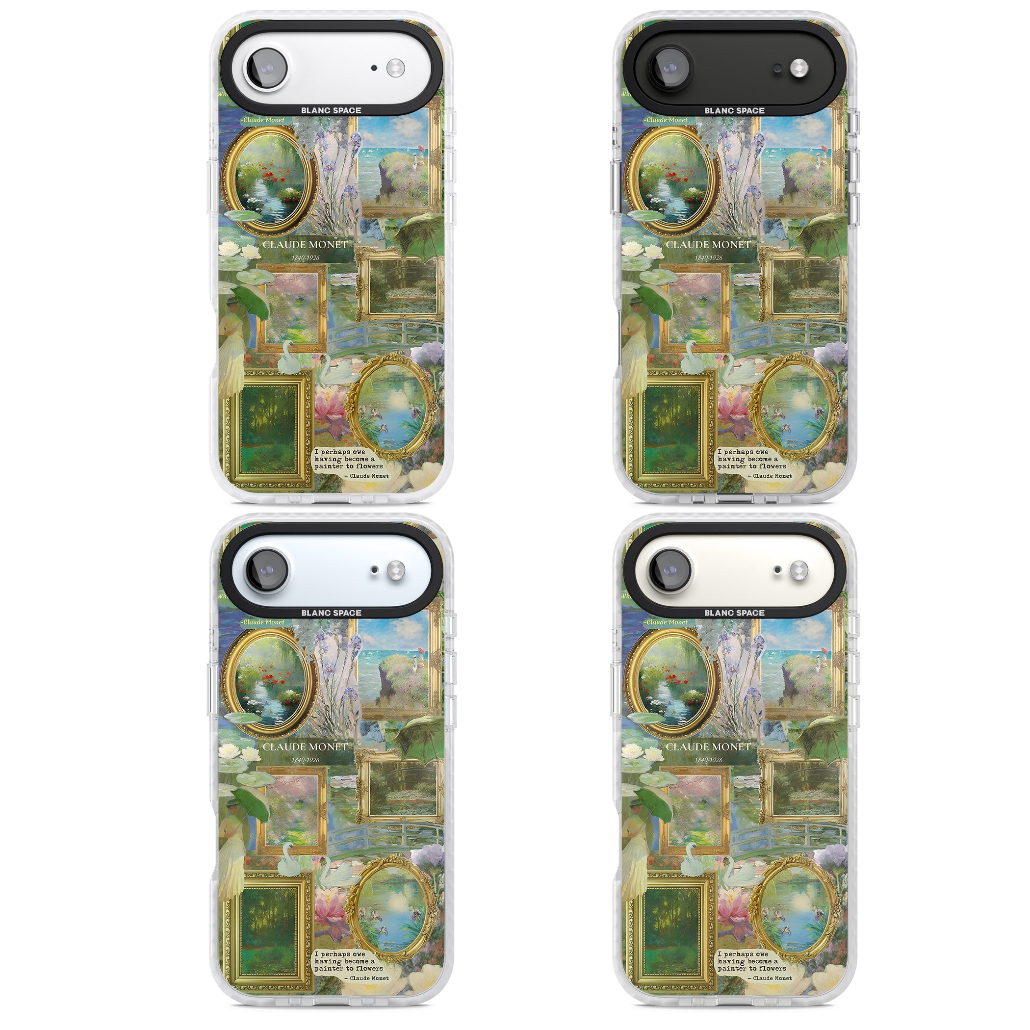 Vintage Floral Frames iPhone 17 Air Impact Pro Clear Phone Case APT Impact Protection