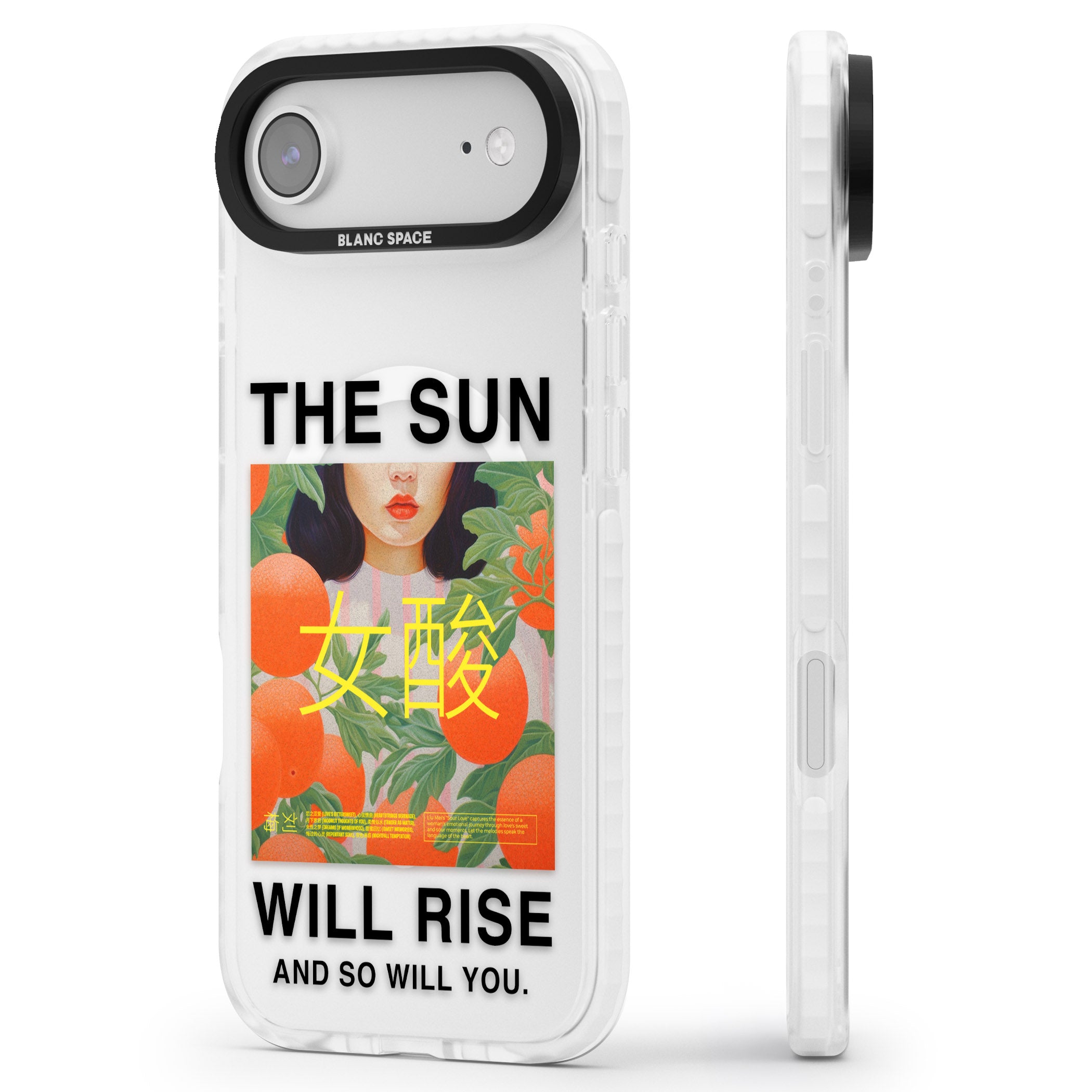 The Sun Will Rise iPhone 17 Air Impact Pro Clear Phone Case Side Profile
