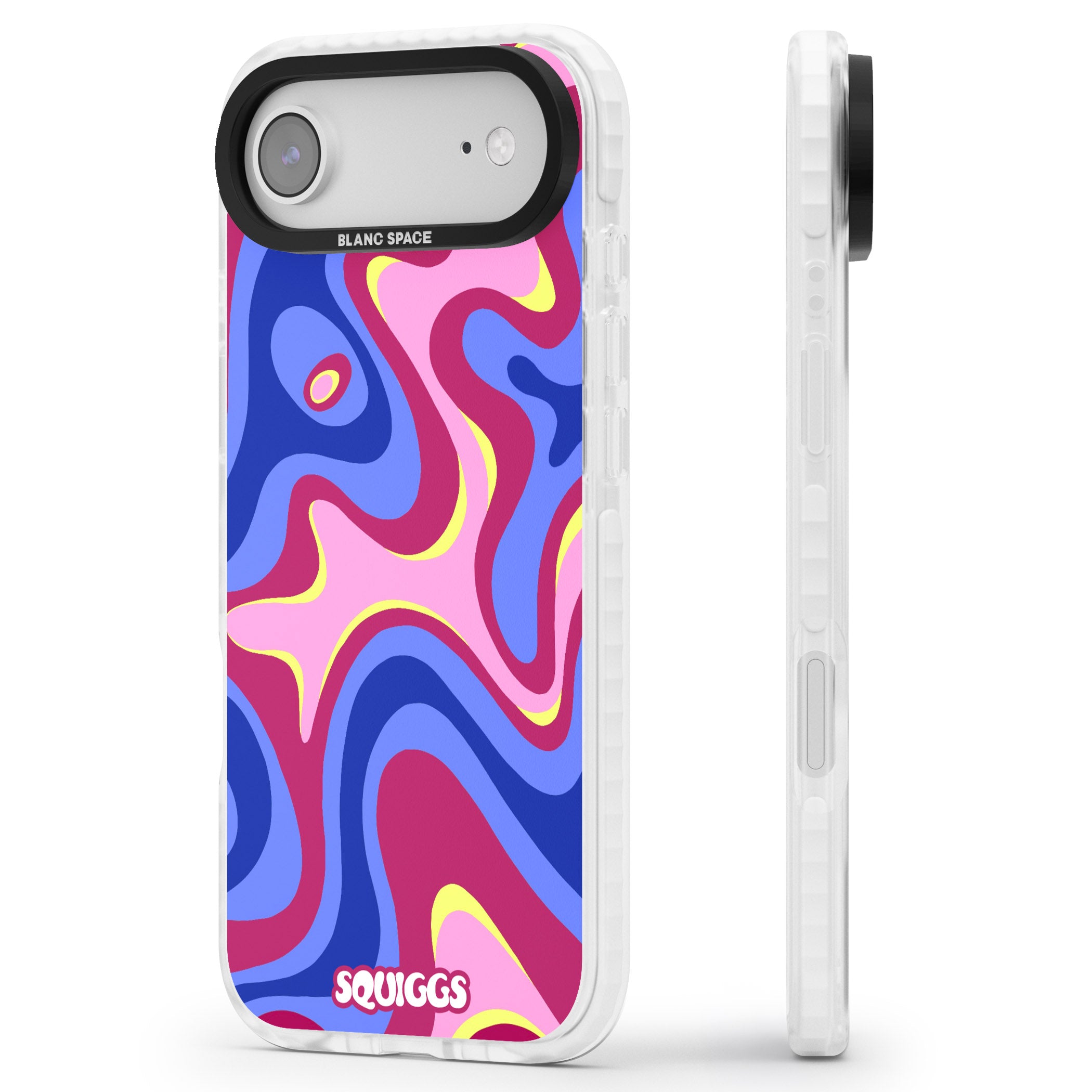 Blue Lava iPhone 17 Air Impact Pro Clear Phone Case Side Profile