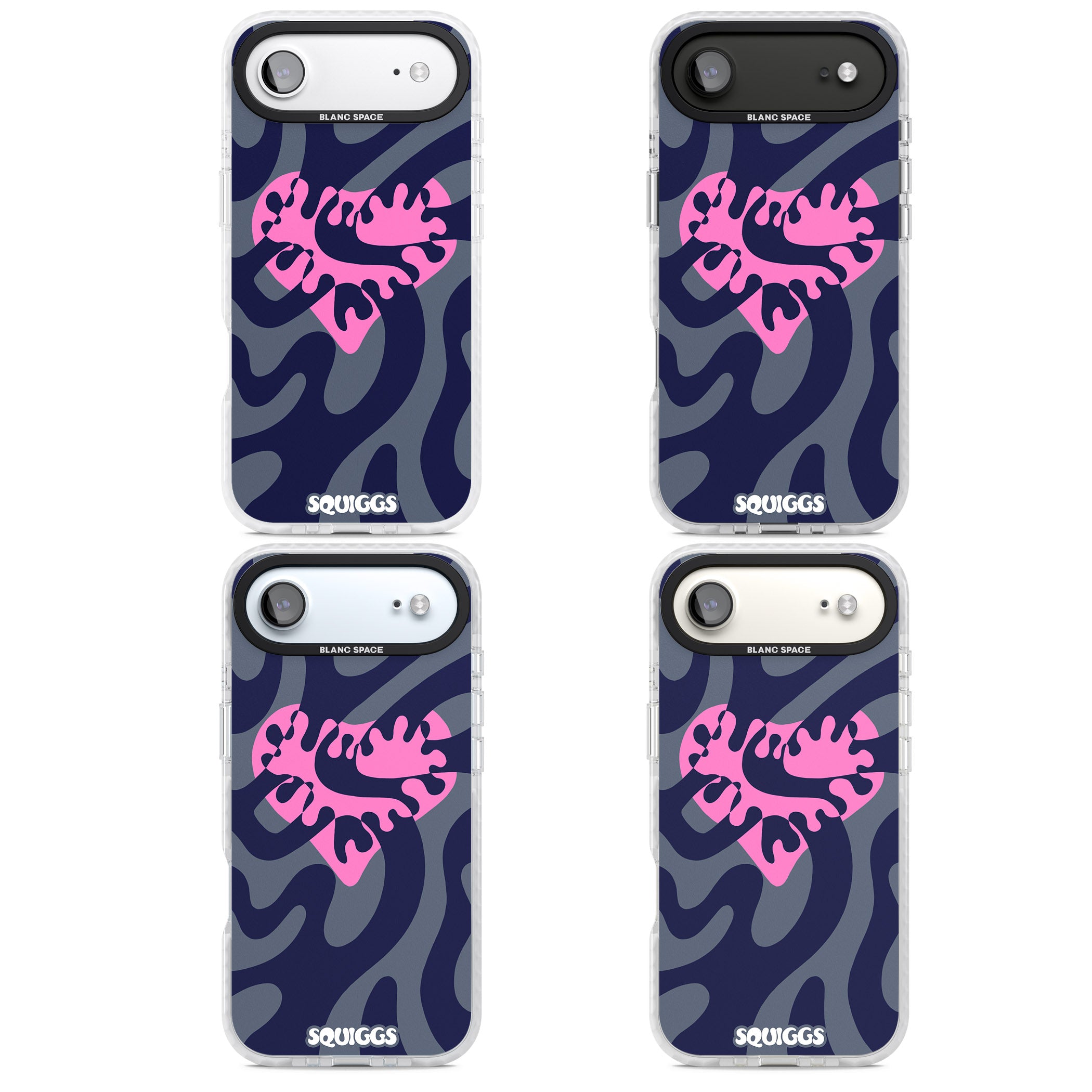 Abstract Heart iPhone 17 Air Impact Pro Clear Phone Case APT Impact Protection