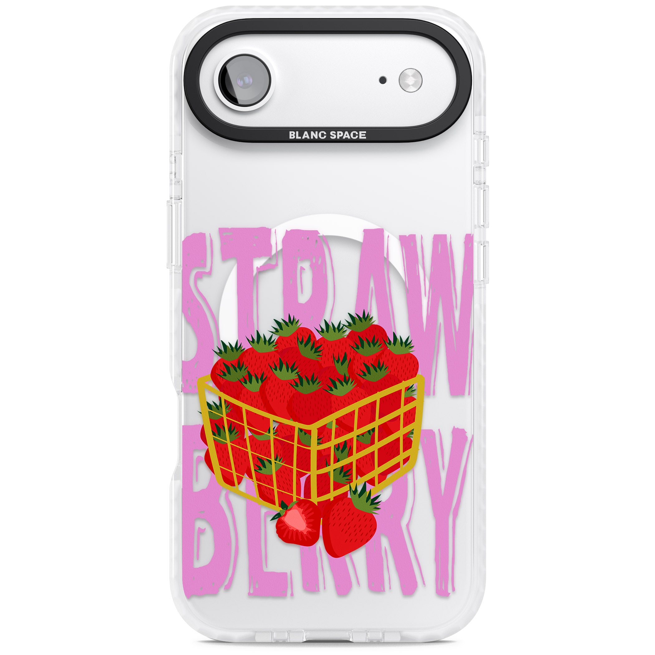 Strawberry Basket iPhone 17 Air Impact Pro Clear Phone Case