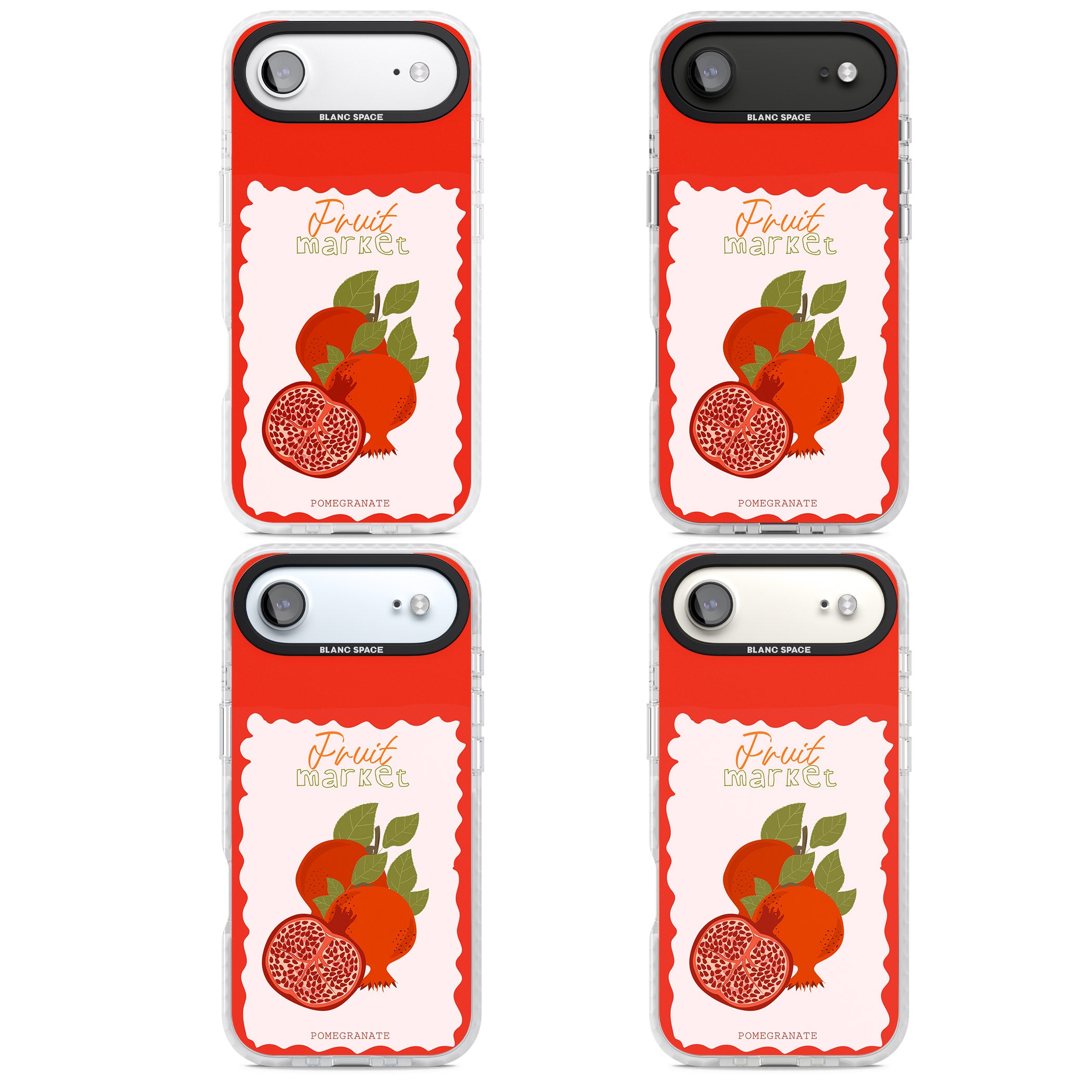 Fruit Market Pomegranate iPhone 17 Air Impact Pro Clear Phone Case APT Impact Protection