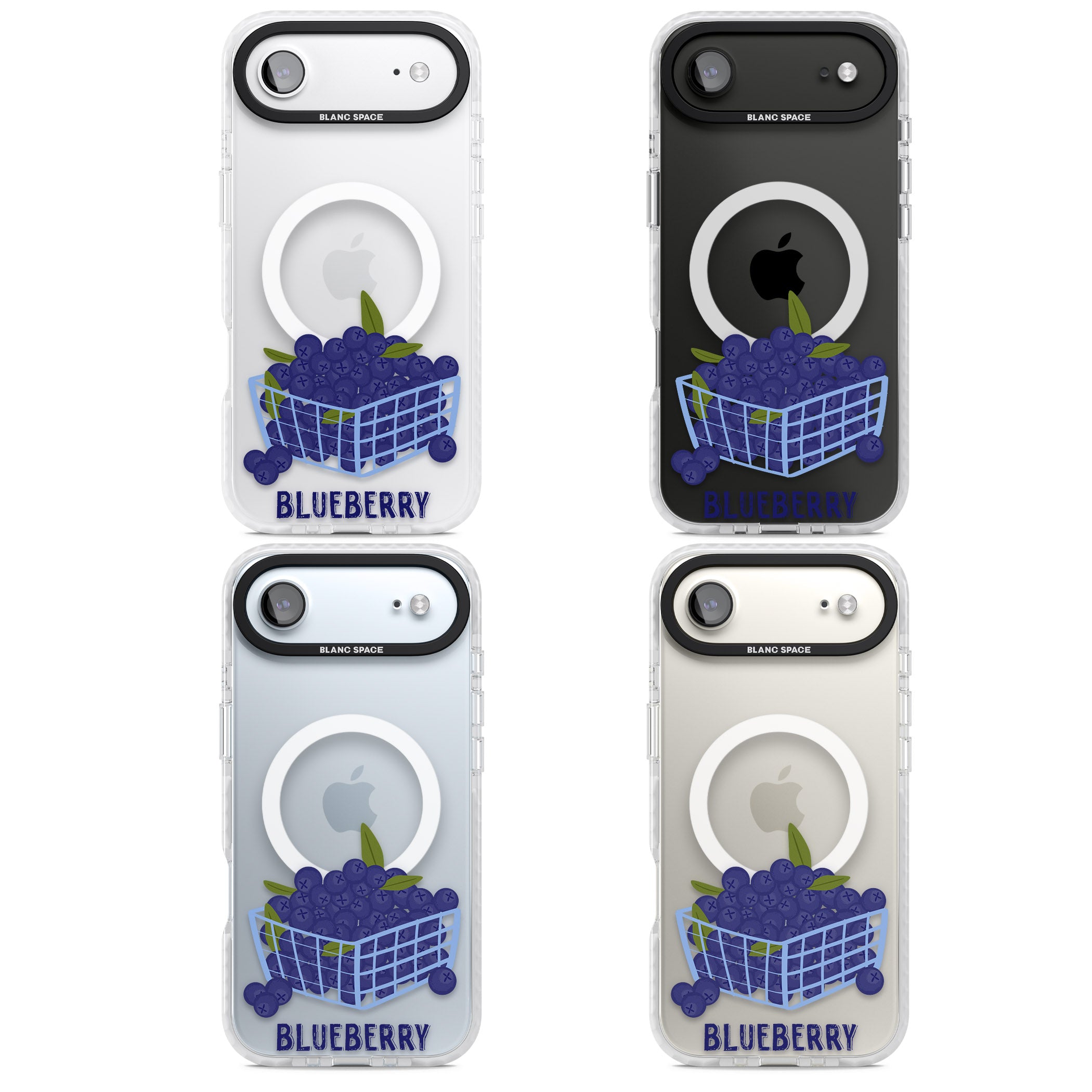Blueberry Basket iPhone 17 Air Impact Pro Clear Phone Case APT Impact Protection