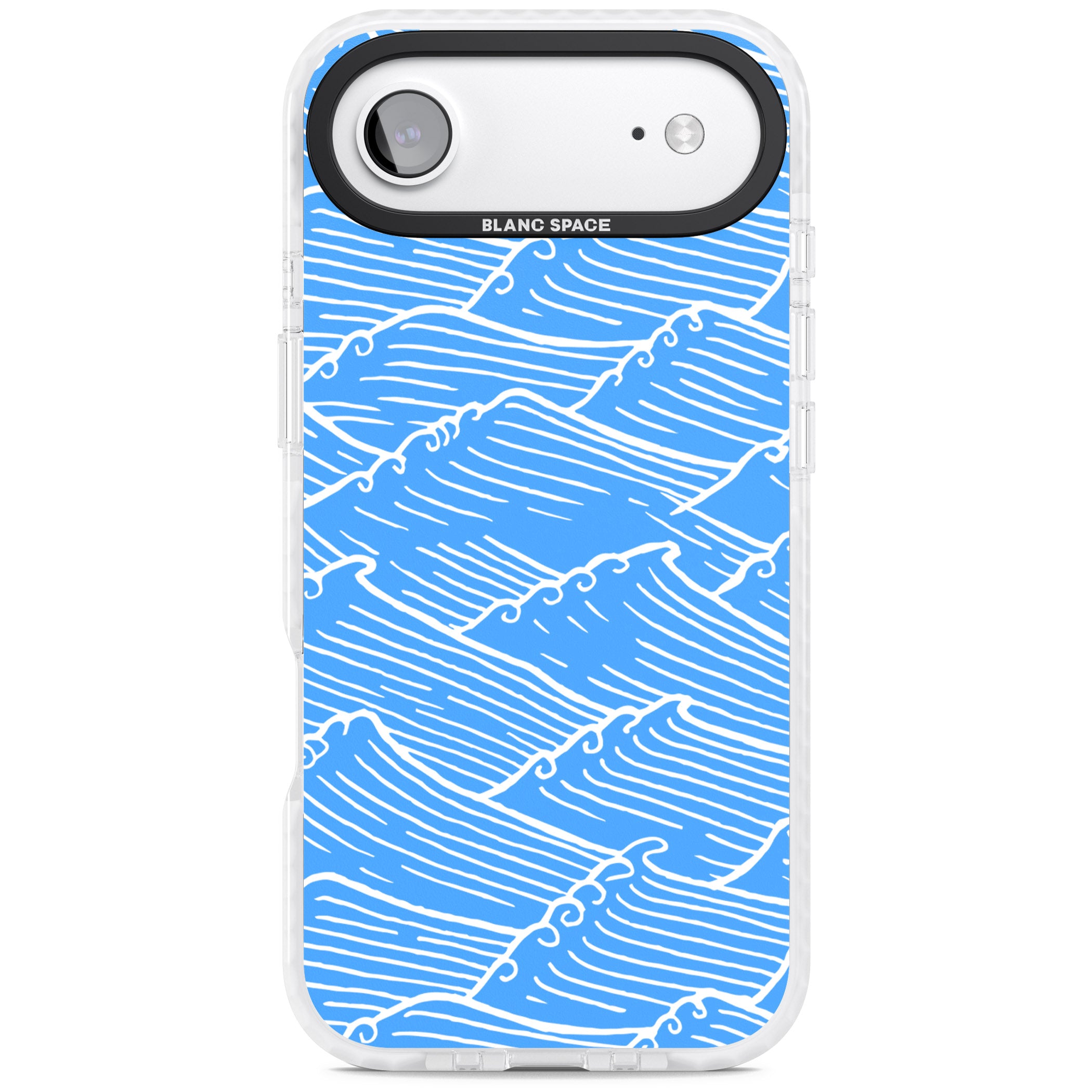 Waves Pattern iPhone 17 Air Impact Pro Clear Phone Case