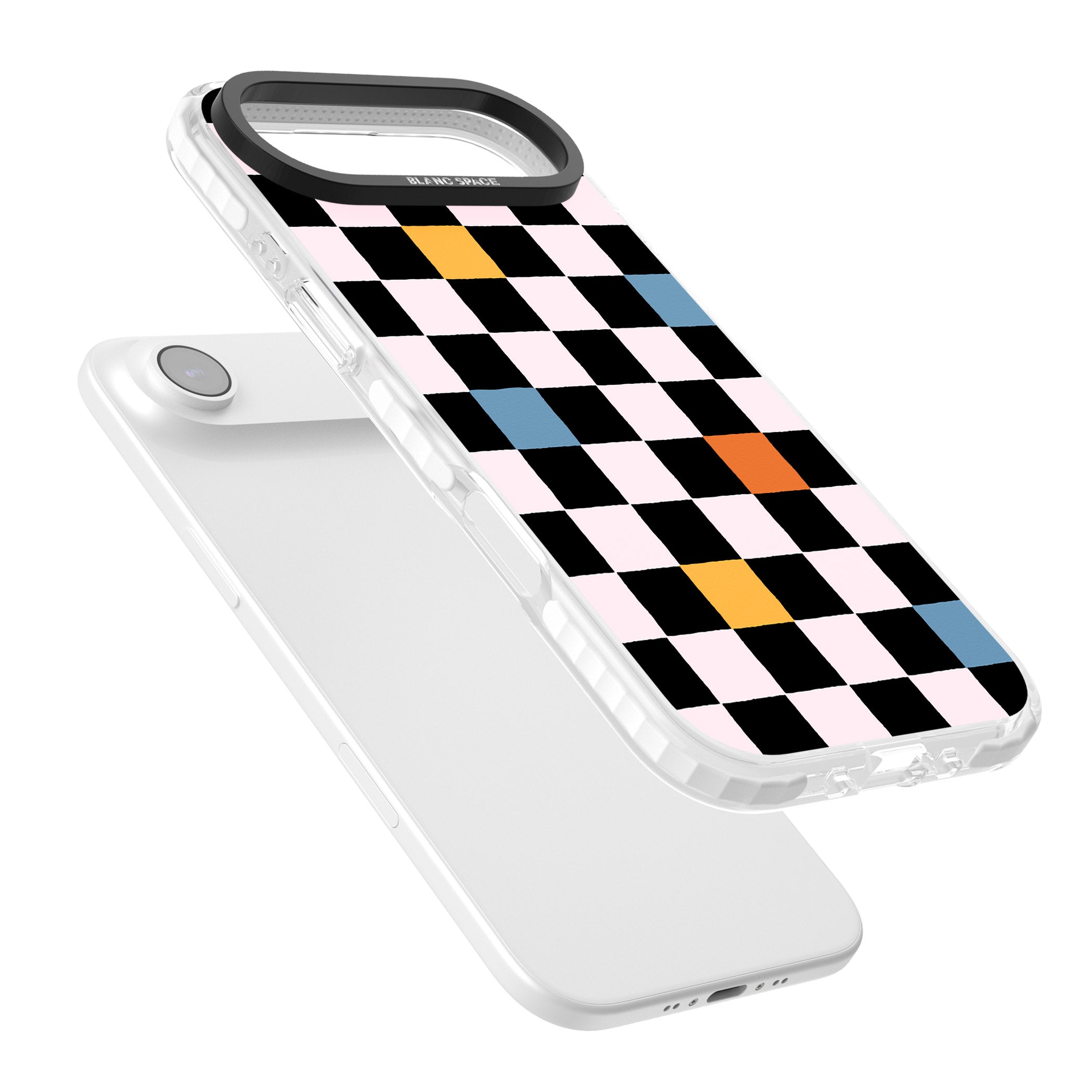 Vibrant Retro Checkered iPhone 17 Air Impact Pro Clear Phone Case Colours