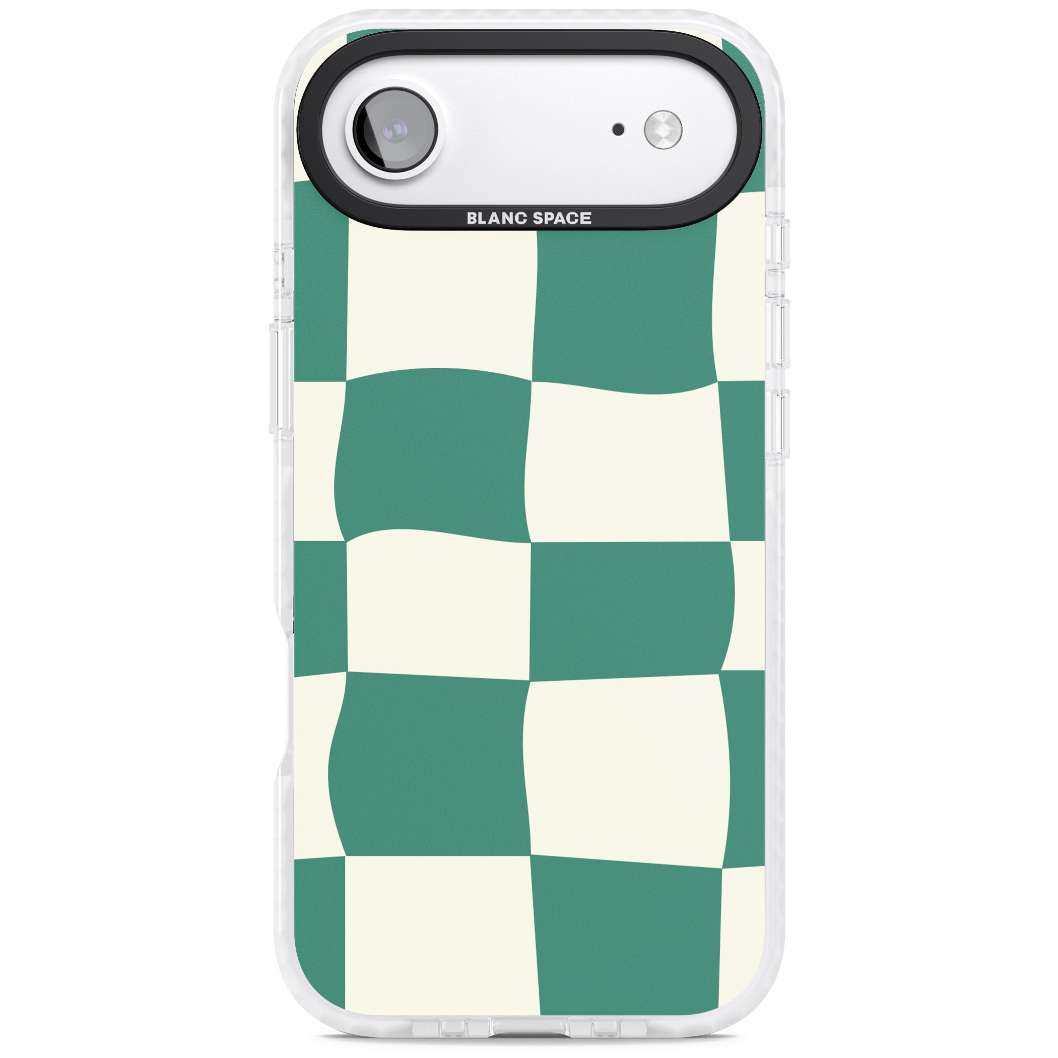 Green & Cream Wavy Check