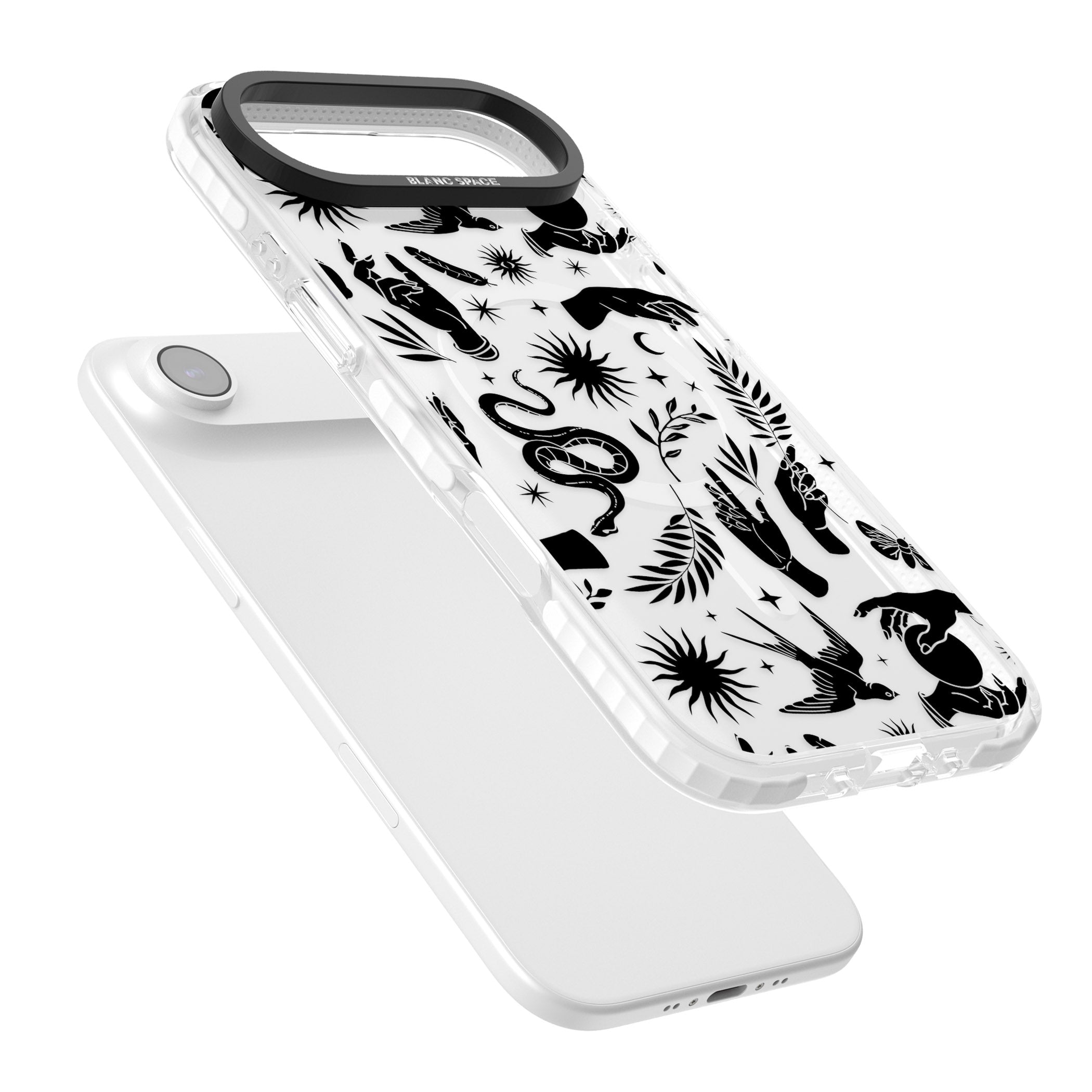 Celestial Pattern (Black) iPhone 17 Air Impact Pro Clear Phone Case Colours