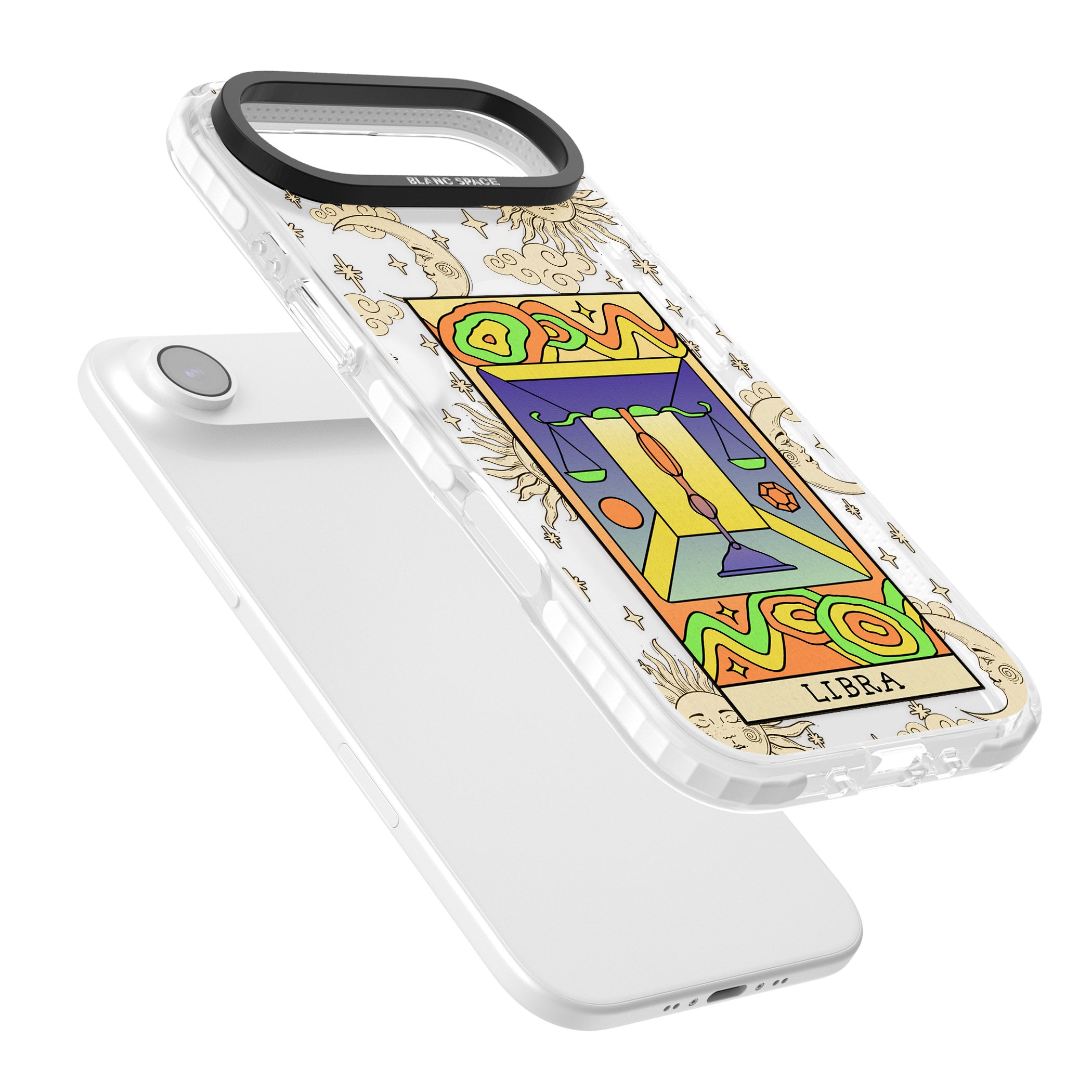 Celestial Zodiac Libra iPhone 17 Air Impact Pro Clear Phone Case Colours