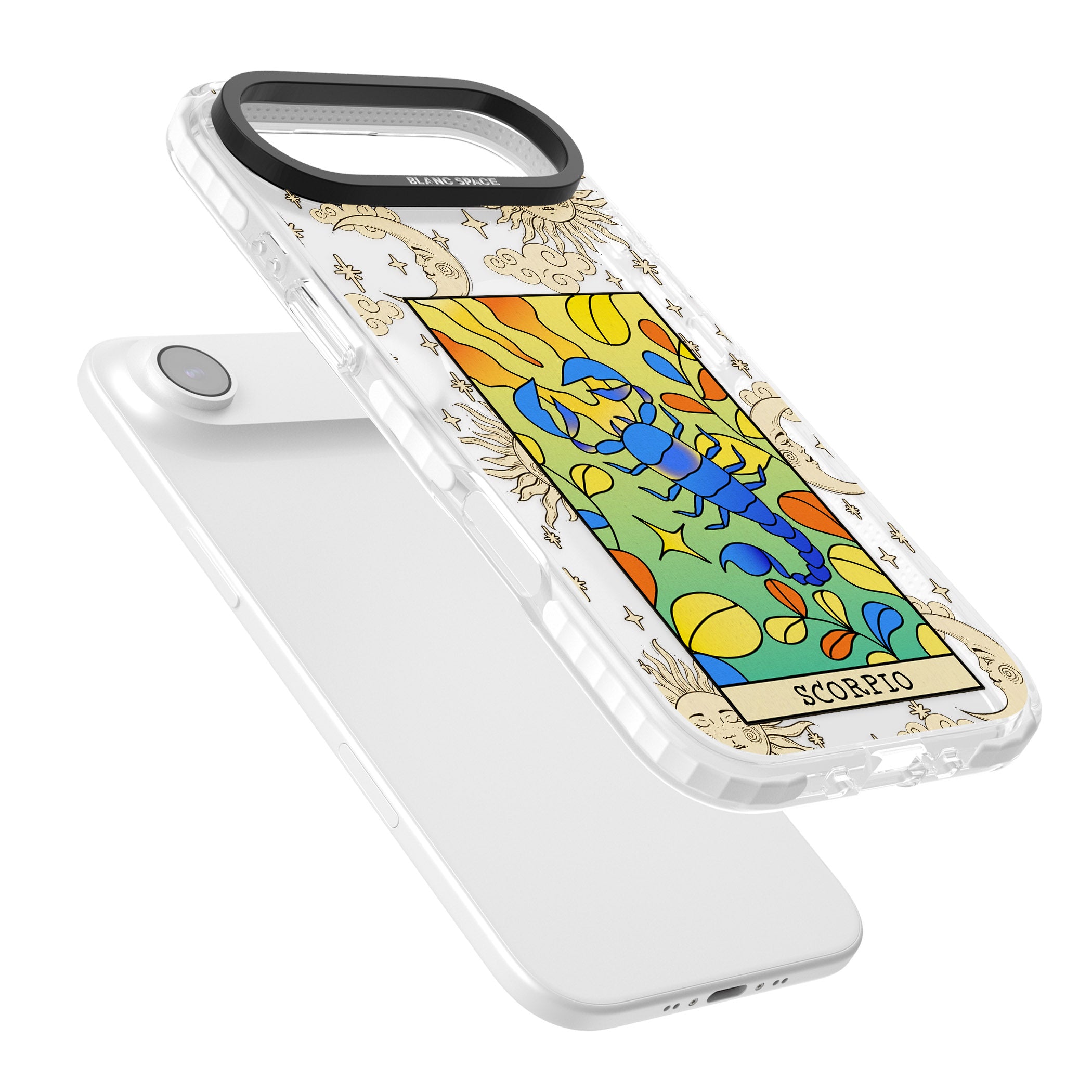 Celestial Zodiac Scorpio iPhone 17 Air Impact Pro Clear Phone Case Colours