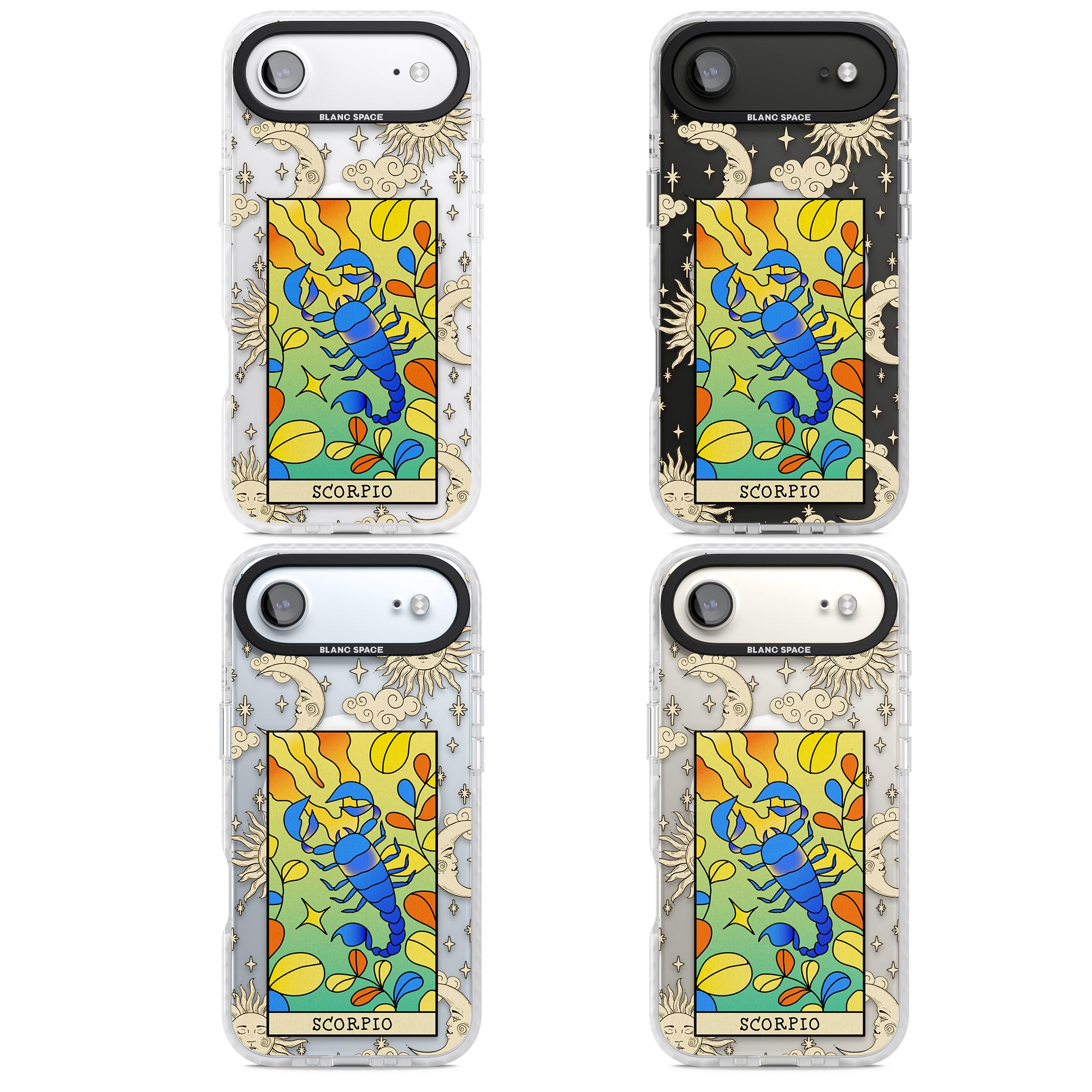 Celestial Zodiac Scorpio iPhone 17 Air Impact Pro Clear Phone Case APT Impact Protection