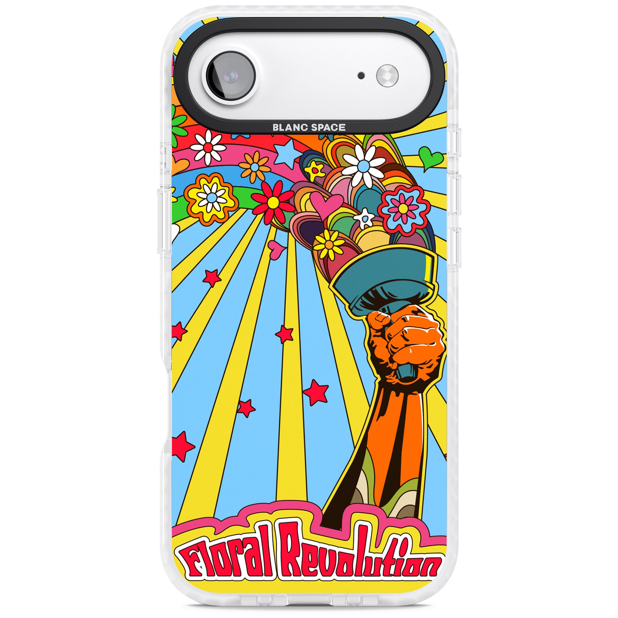 Floral Revolution iPhone 17 Air Impact Pro Clear Phone Case