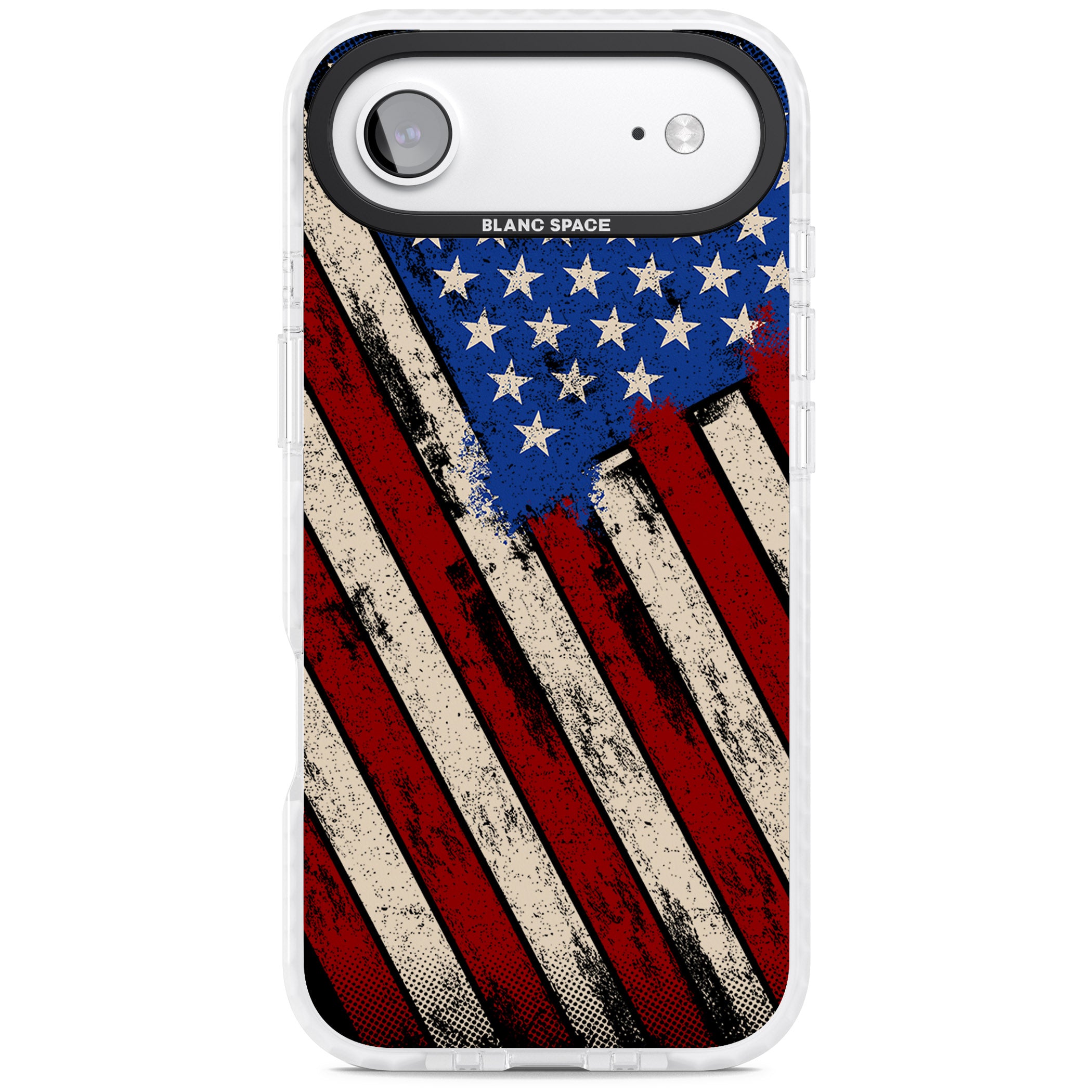 Distressed Us Flag iPhone 17 Air Impact Pro Clear Phone Case