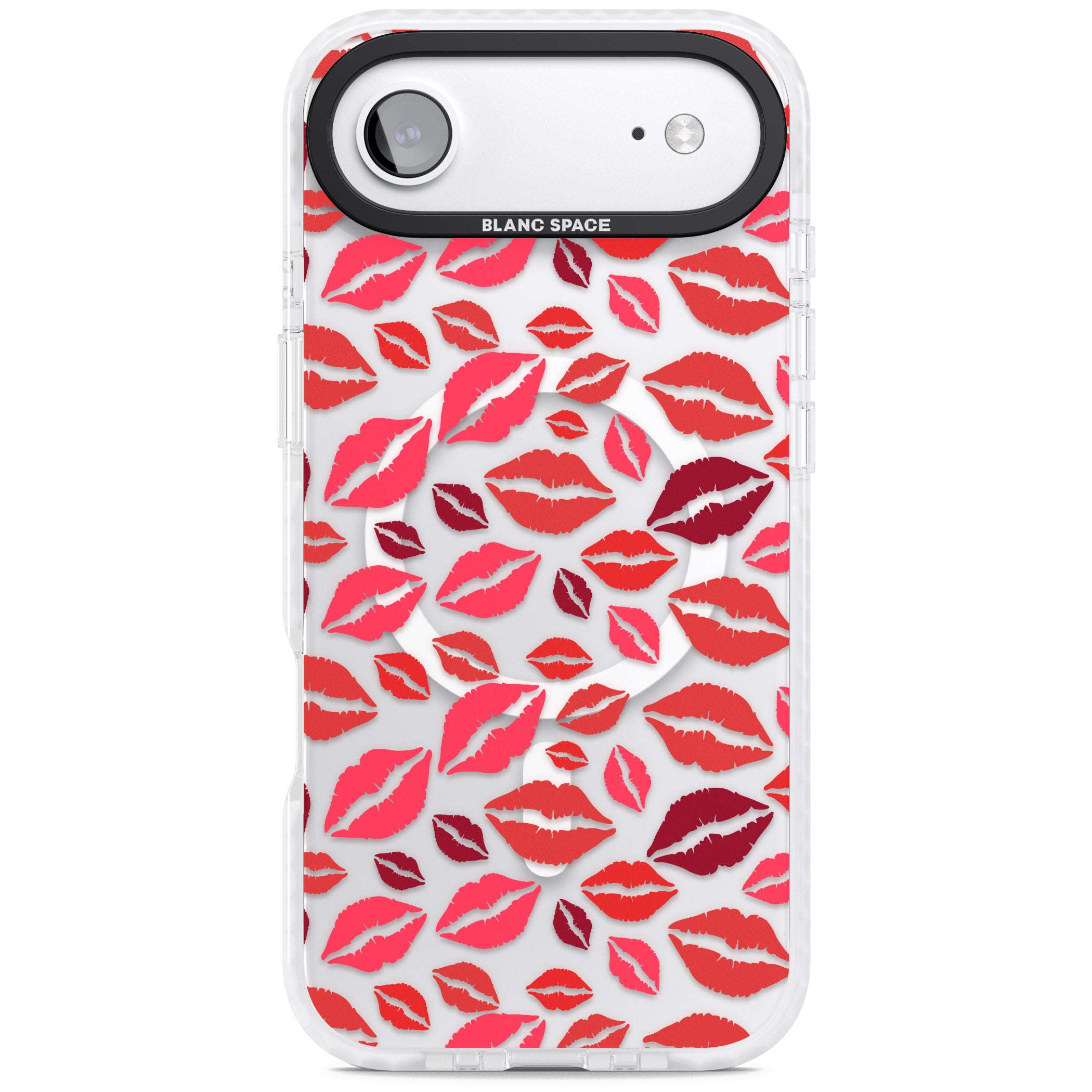 Lips Pattern iPhone 17 Air Impact Pro Clear Phone Case