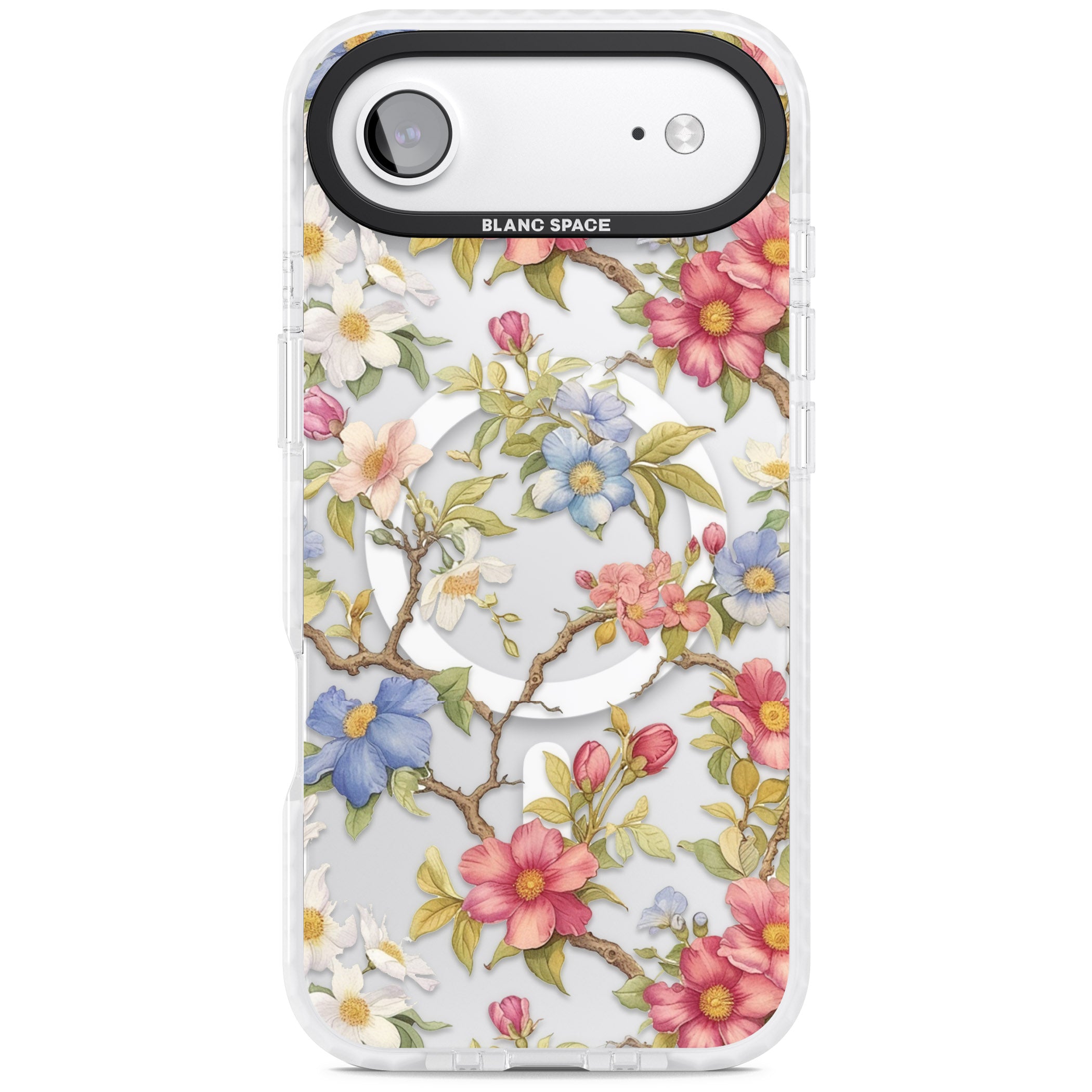 Vintage Vines & Flowers iPhone 17 Air Impact Pro Clear Phone Case