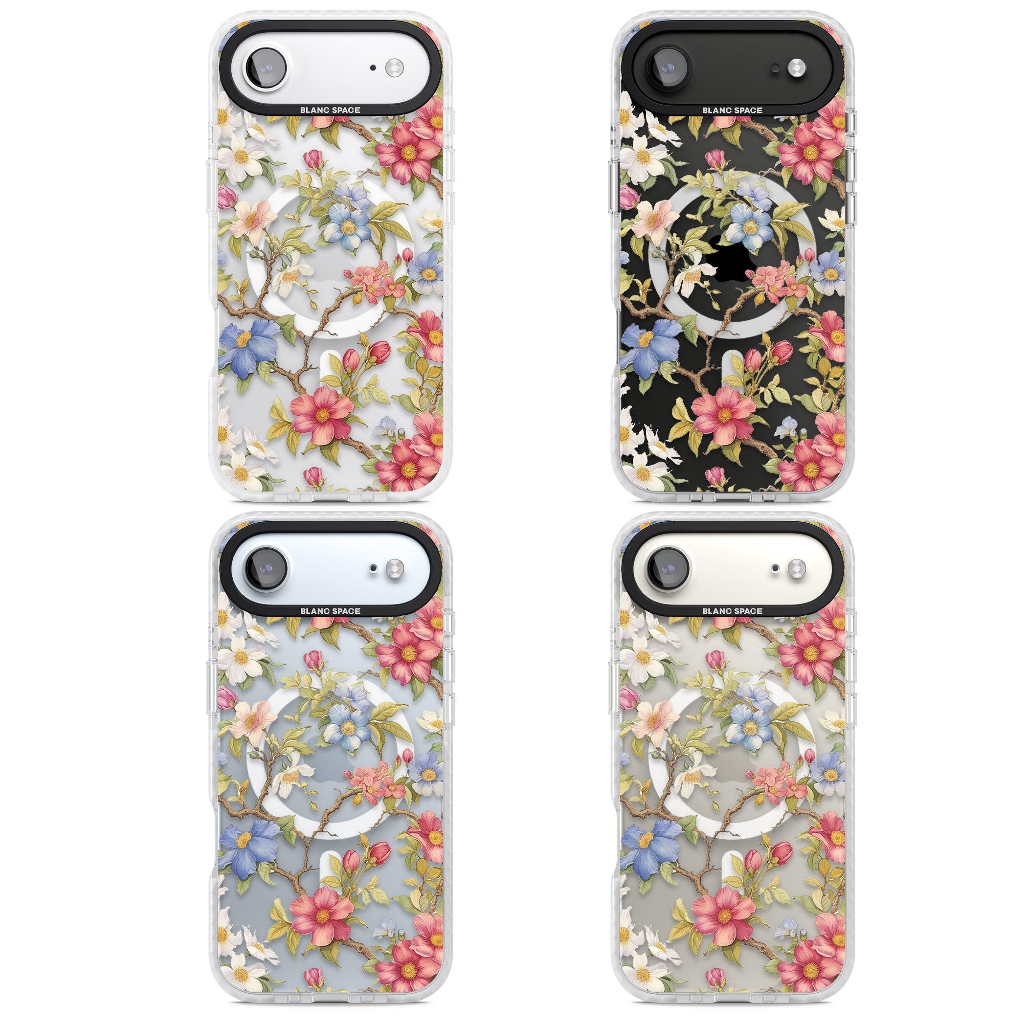 Vintage Vines & Flowers iPhone 17 Air Impact Pro Clear Phone Case APT Impact Protection