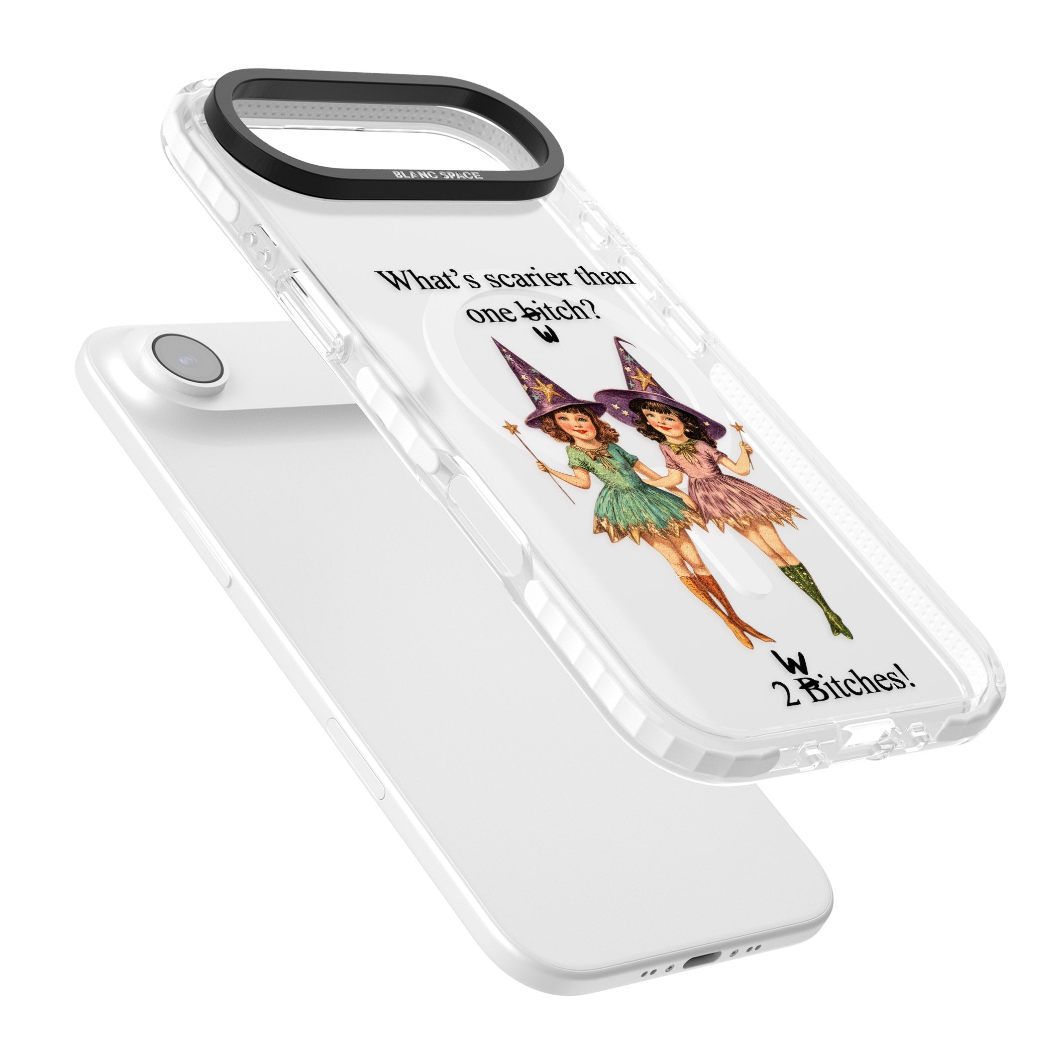 Two Witches iPhone 17 Air Impact Pro Clear Phone Case Colours