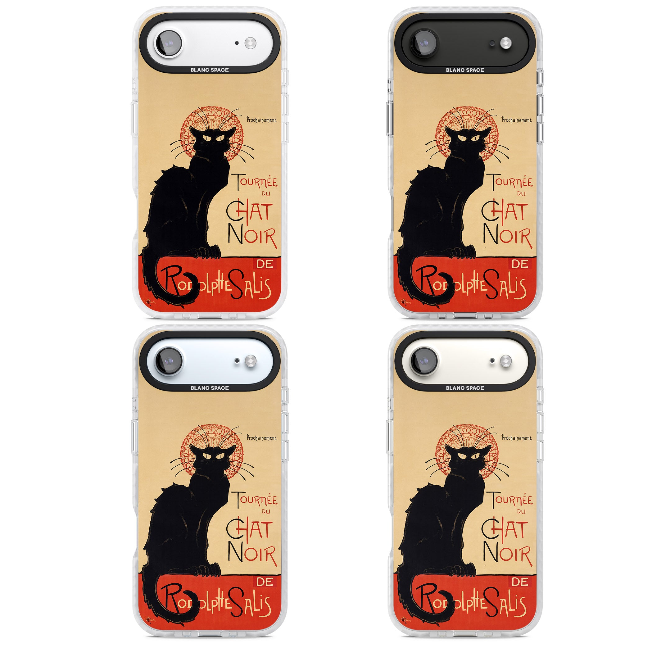 Tournee Du Chat Noir Poster iPhone 17 Air Impact Pro Clear Phone Case APT Impact Protection