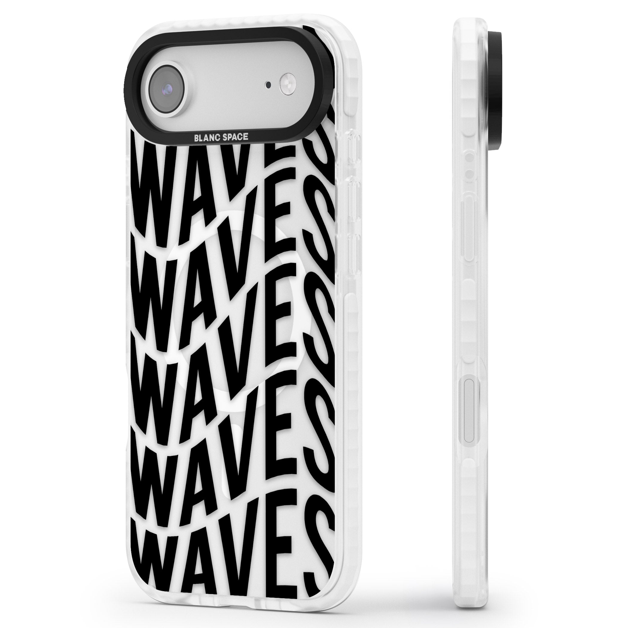 Waves iPhone 17 Air Impact Pro Clear Phone Case Side Profile