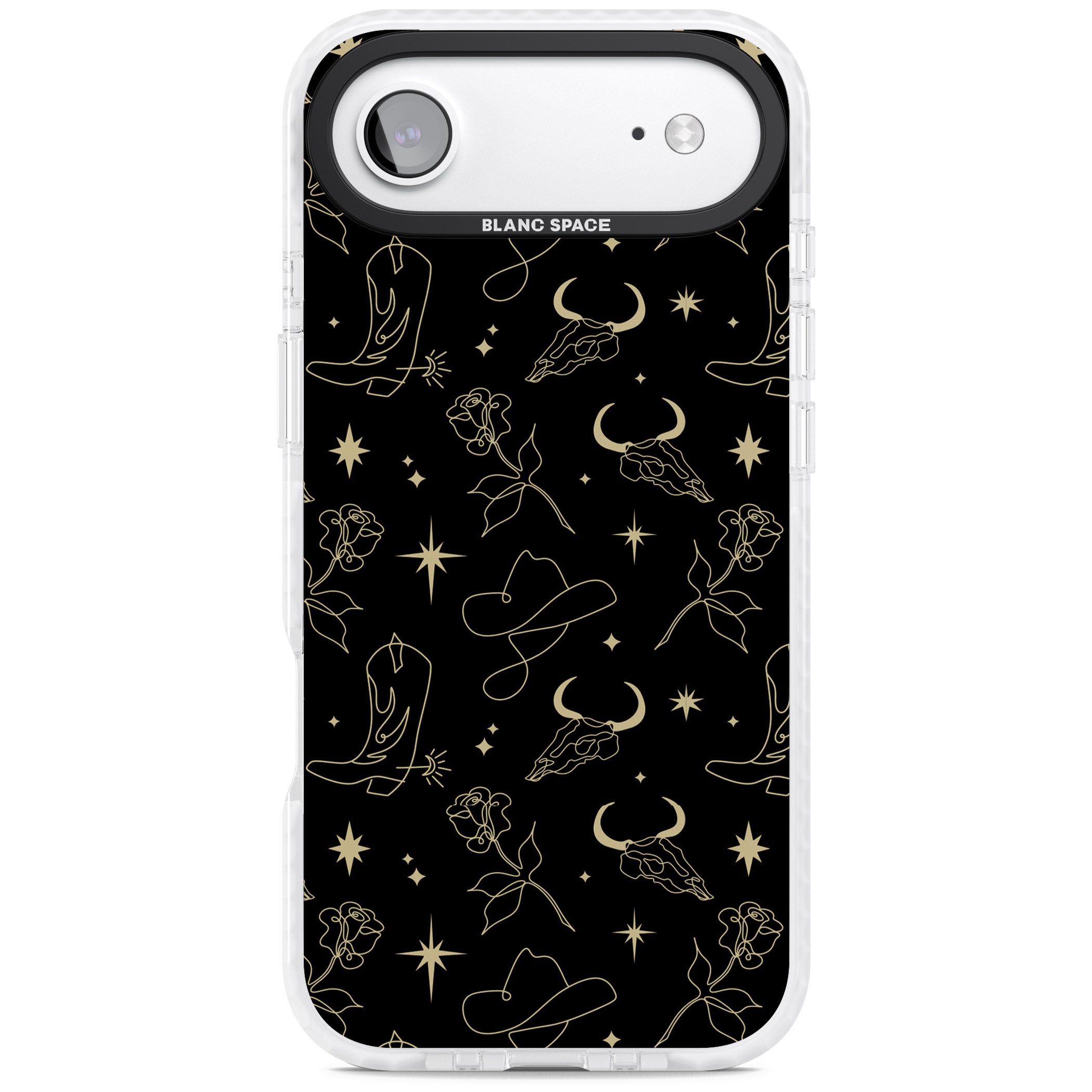 Celestial West Pattern iPhone 17 Air Impact Pro Clear Phone Case