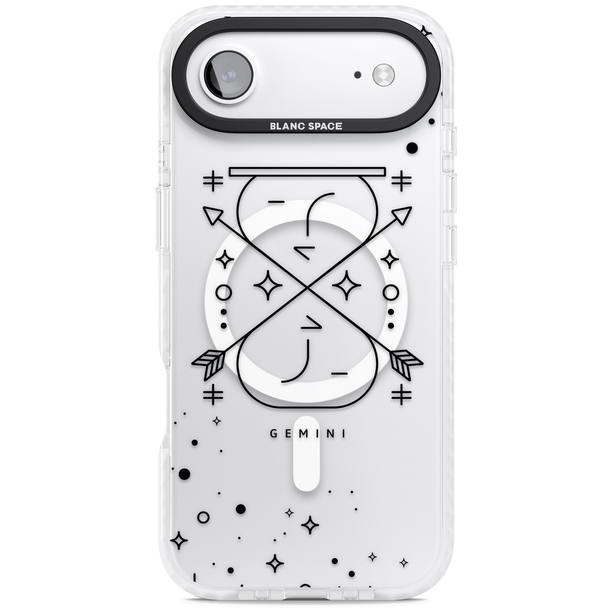 Gemini Zodiac iPhone 17 Air Impact Pro Clear Phone Case